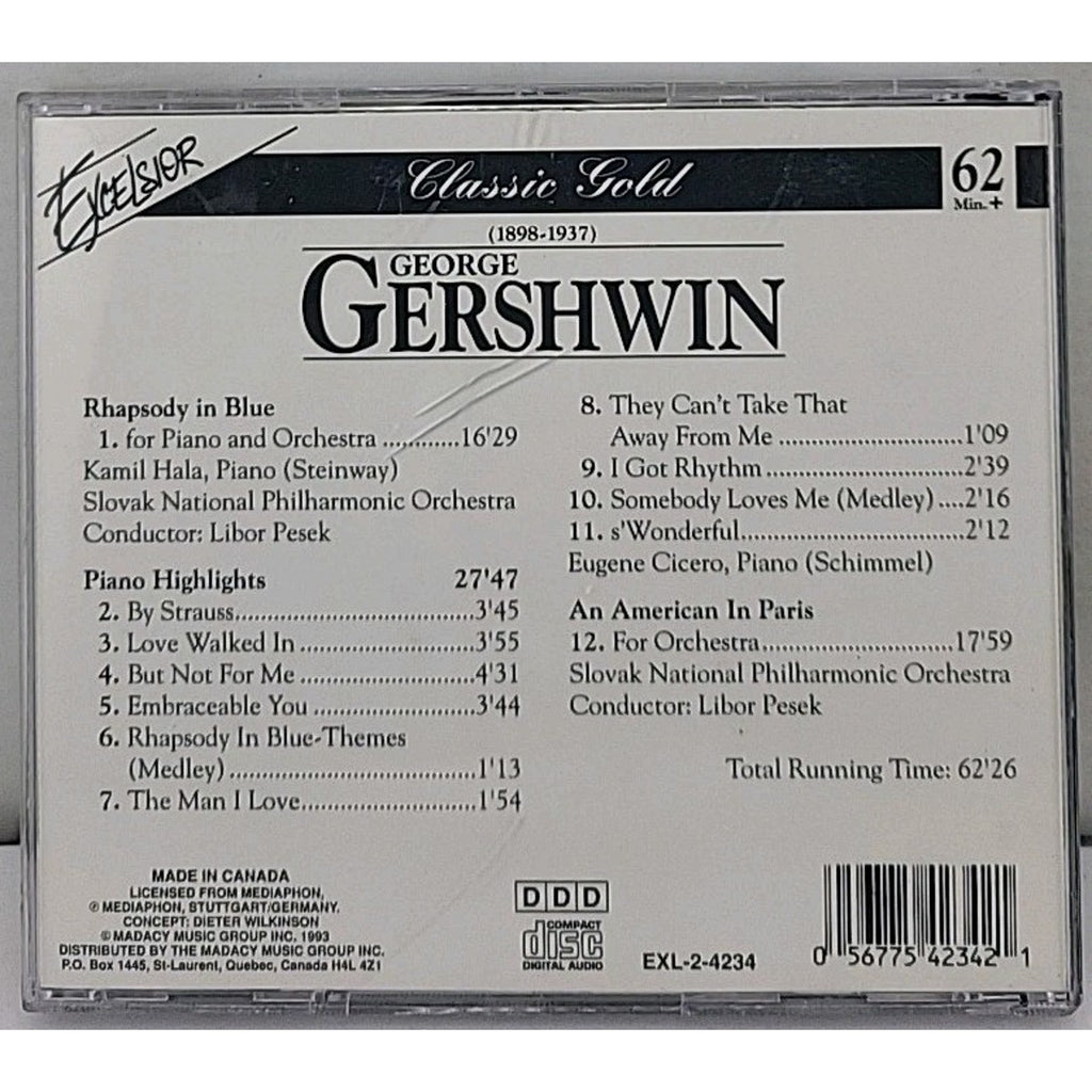 Gershwin: Rhapsody; American in Paris (CD, Made in Canada)