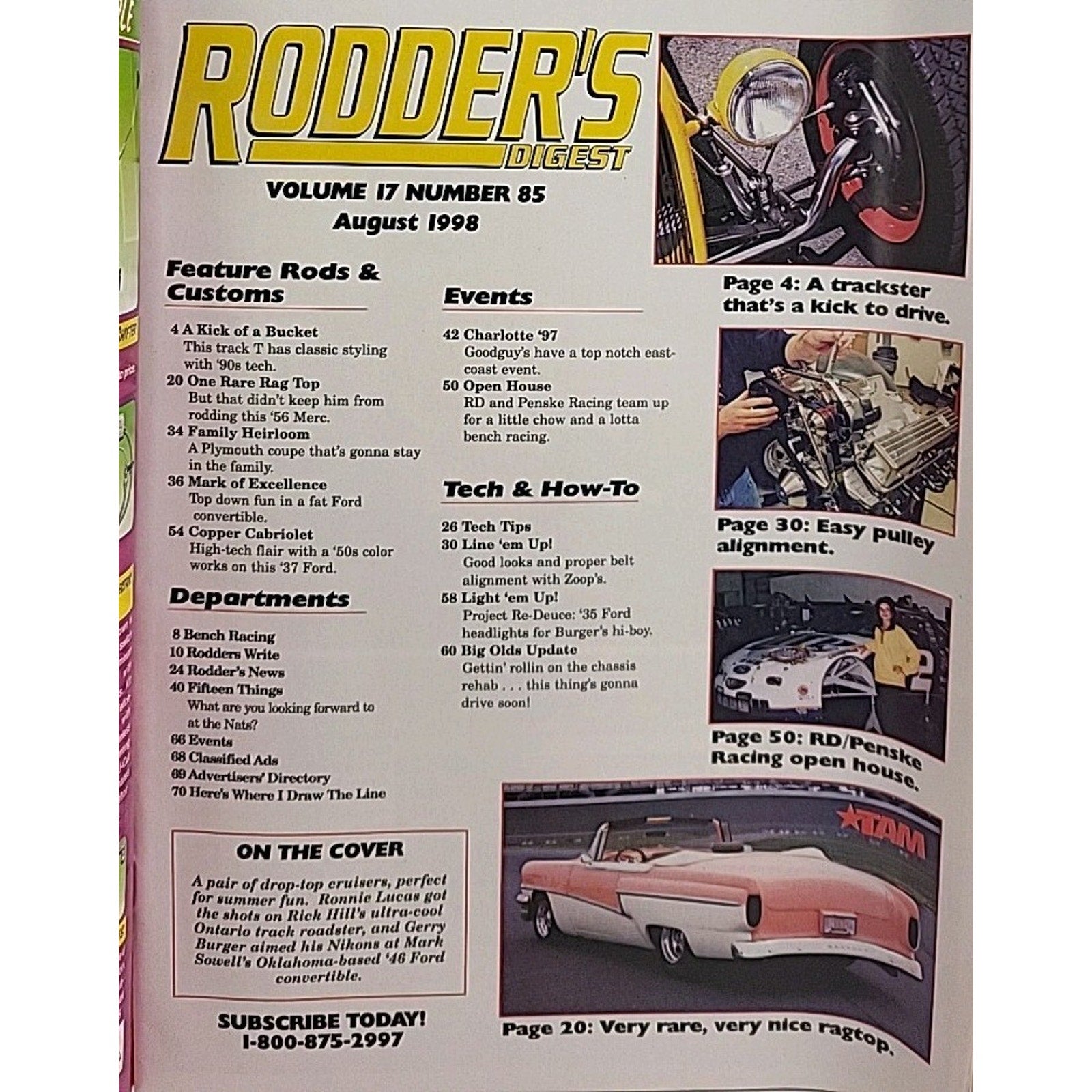 Rodder's Digest Magazine August 1998 Volume 17 Number 85