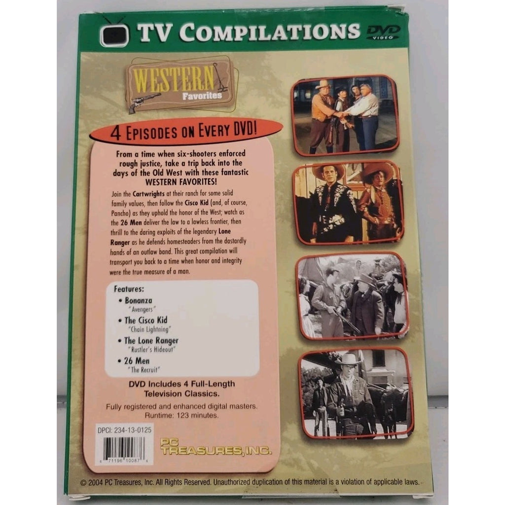 TV Compilations Western Favorites DVD Bonanza, Lone Ranger *Brand New*