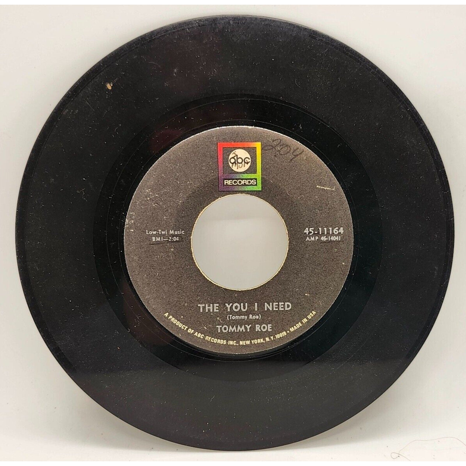 The You I Need / Dizzy By Tommy Roe (Record) - 45-11164