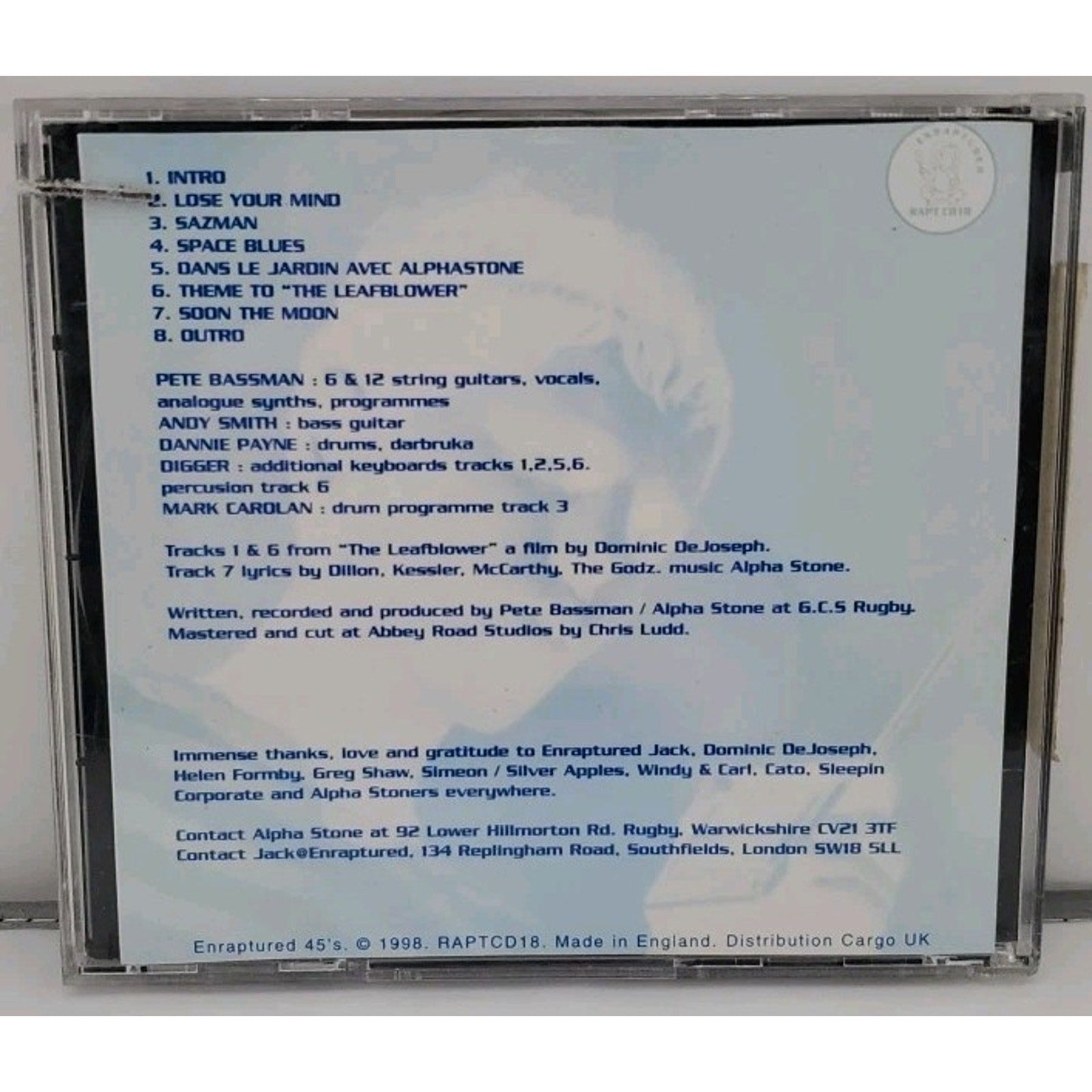 Alphastone - Elasticated Waveband CD