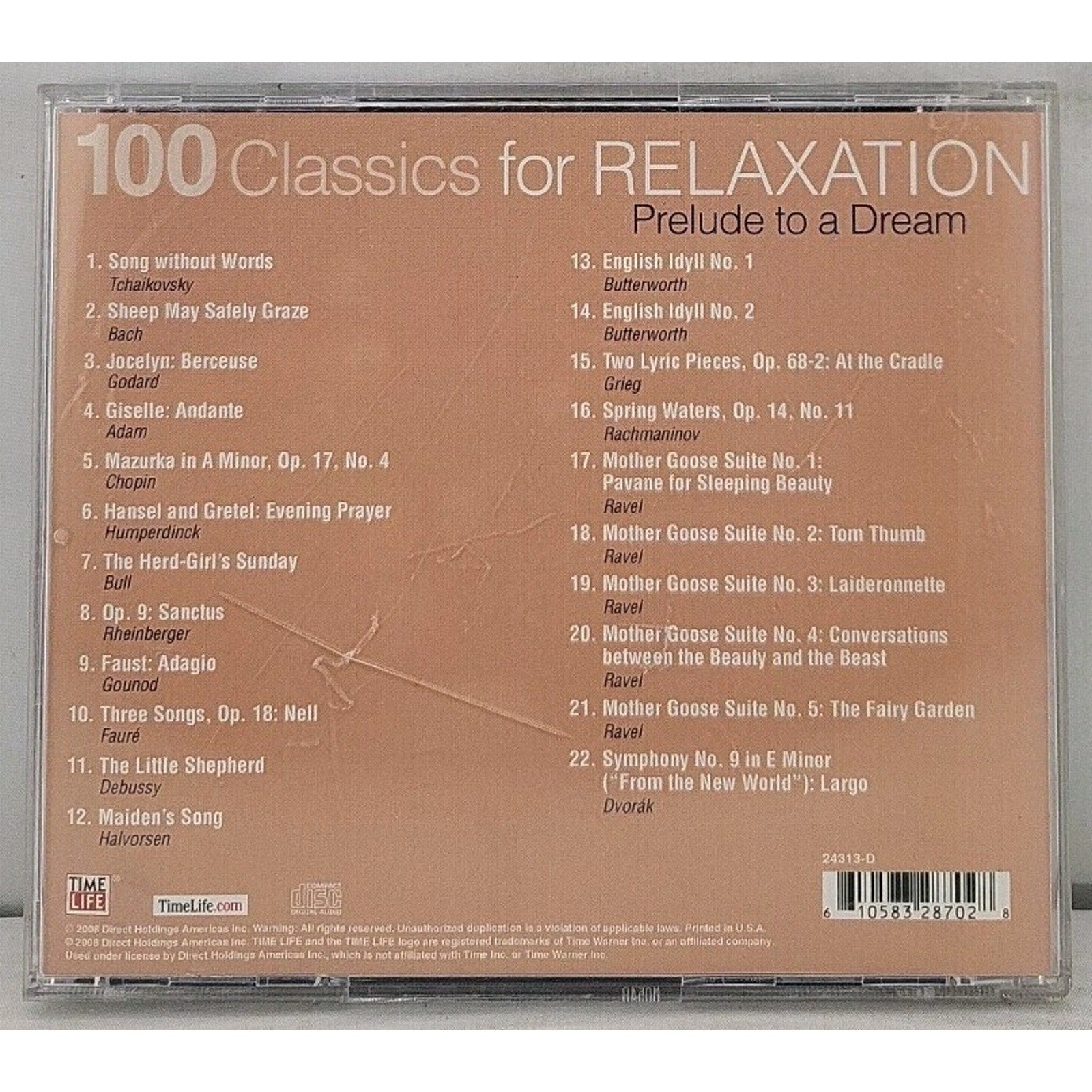 100 Classics for Relaxation Prelude to a Dream CD Time Life