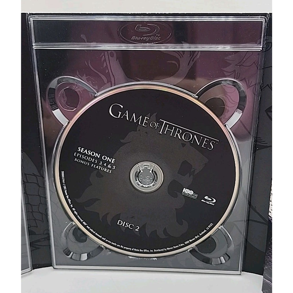 Game of Thrones: The Complete First Season (DVD, 2012, 5-Disc Set) Missing Disc1