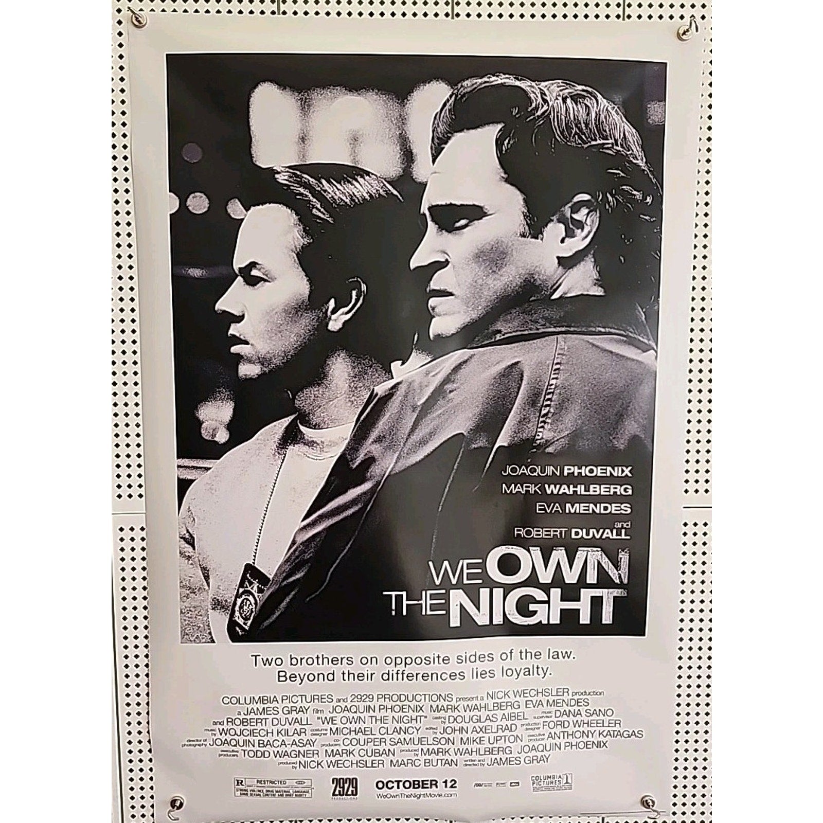 We Own the Night Original Video Release Poster 27 x 40 Rolled