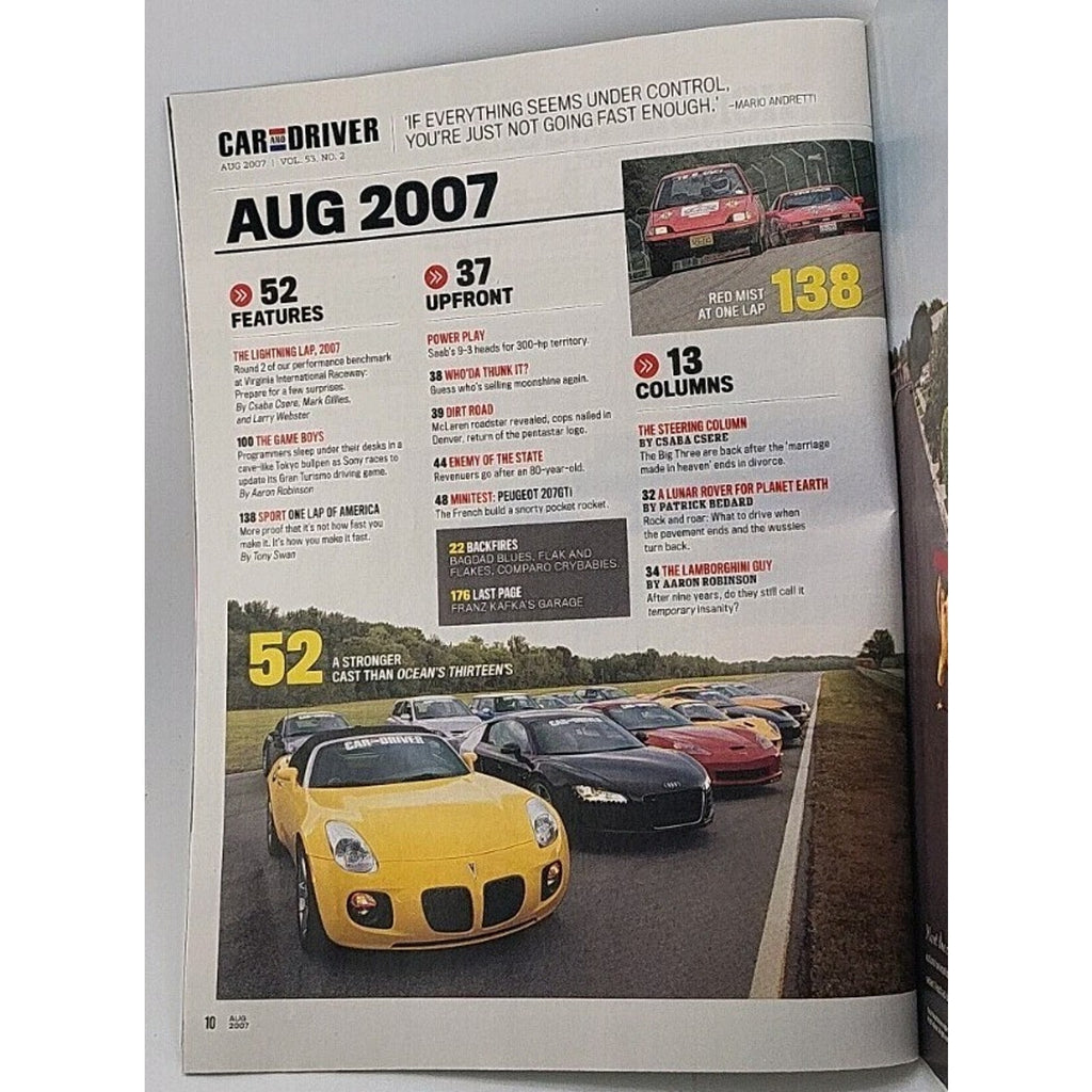 Car And Driver Magazine - August 2007 - Vol. 53 No. 2