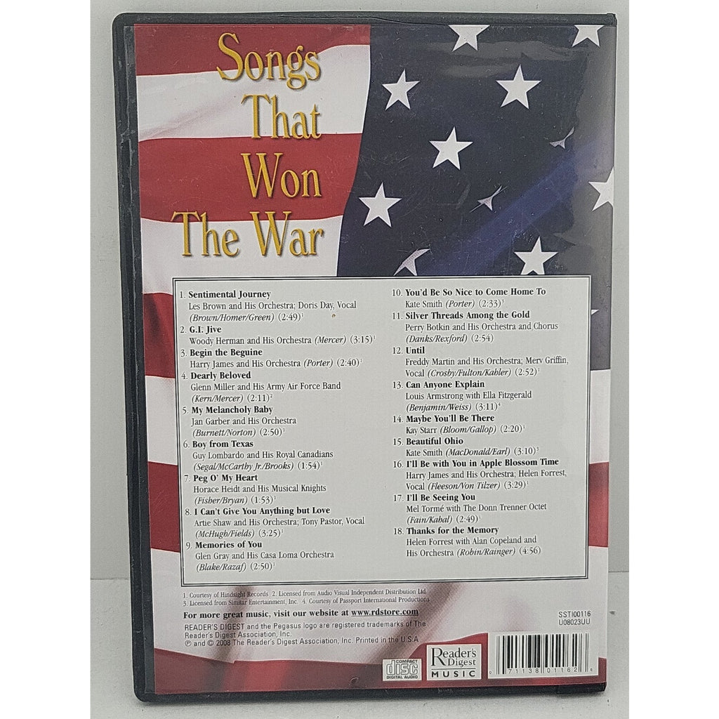 Songs That Won The War Reader's Digest The World's Most Beautiful Melodies CD