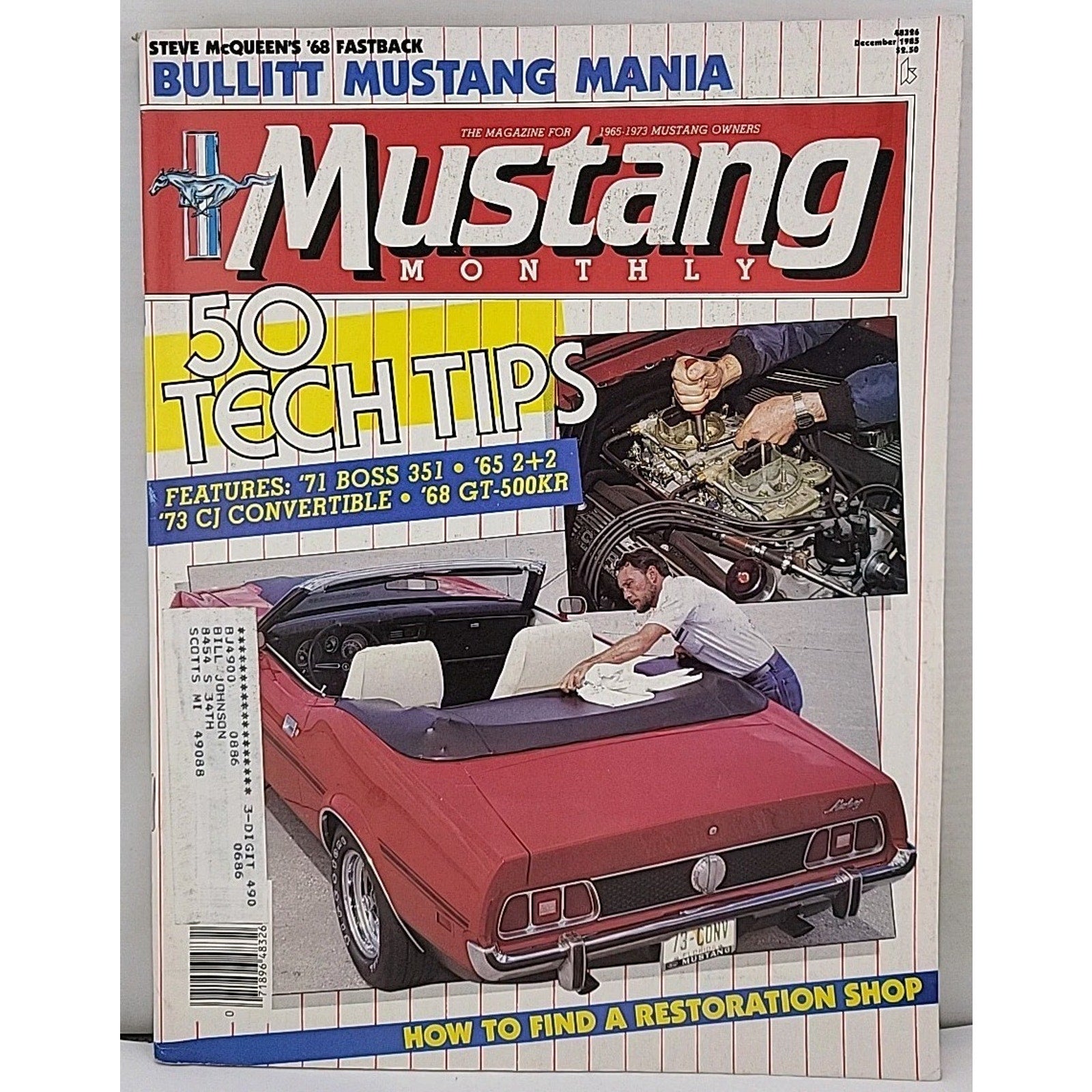 Mustang Monthly Magazine - December 1985 - Volume 8 Number 10