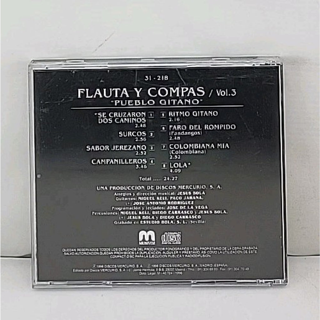 Flauta y Compas Pueblo Gitano Vol 3 CD