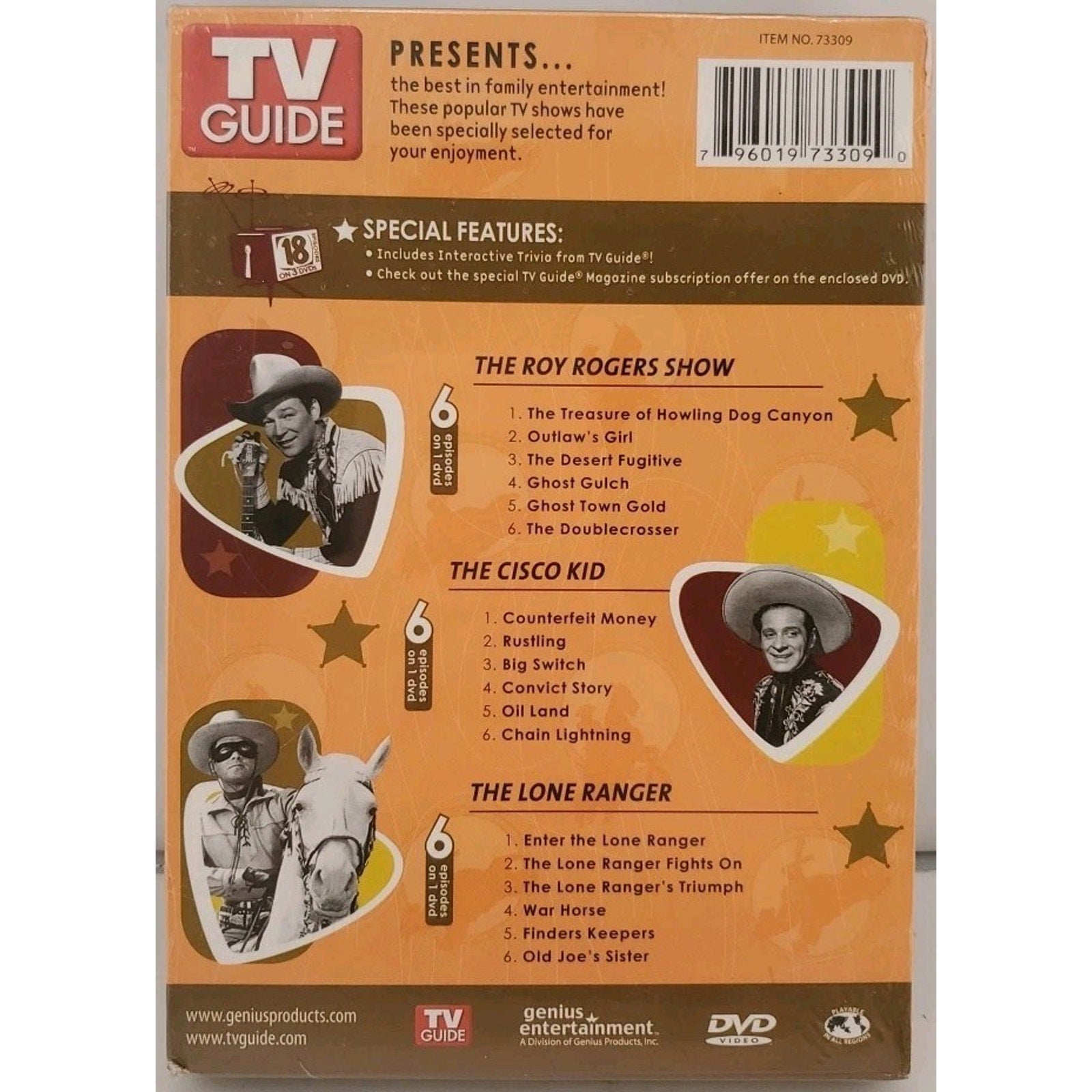 TV Guide: The 50s Greatest Westerns (DVD, 2005) *Brand New*