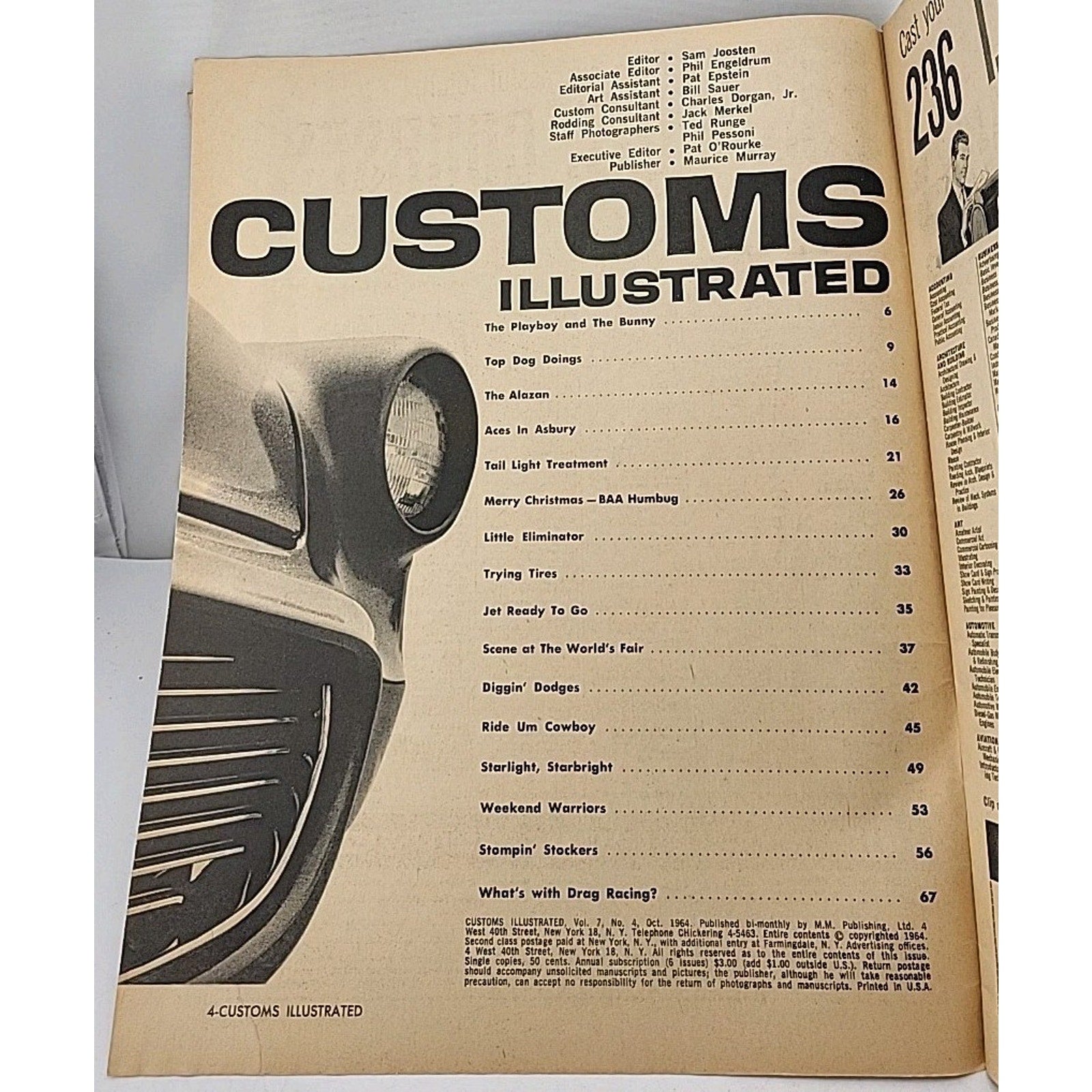 Customs Illustrated Magazine October 1964