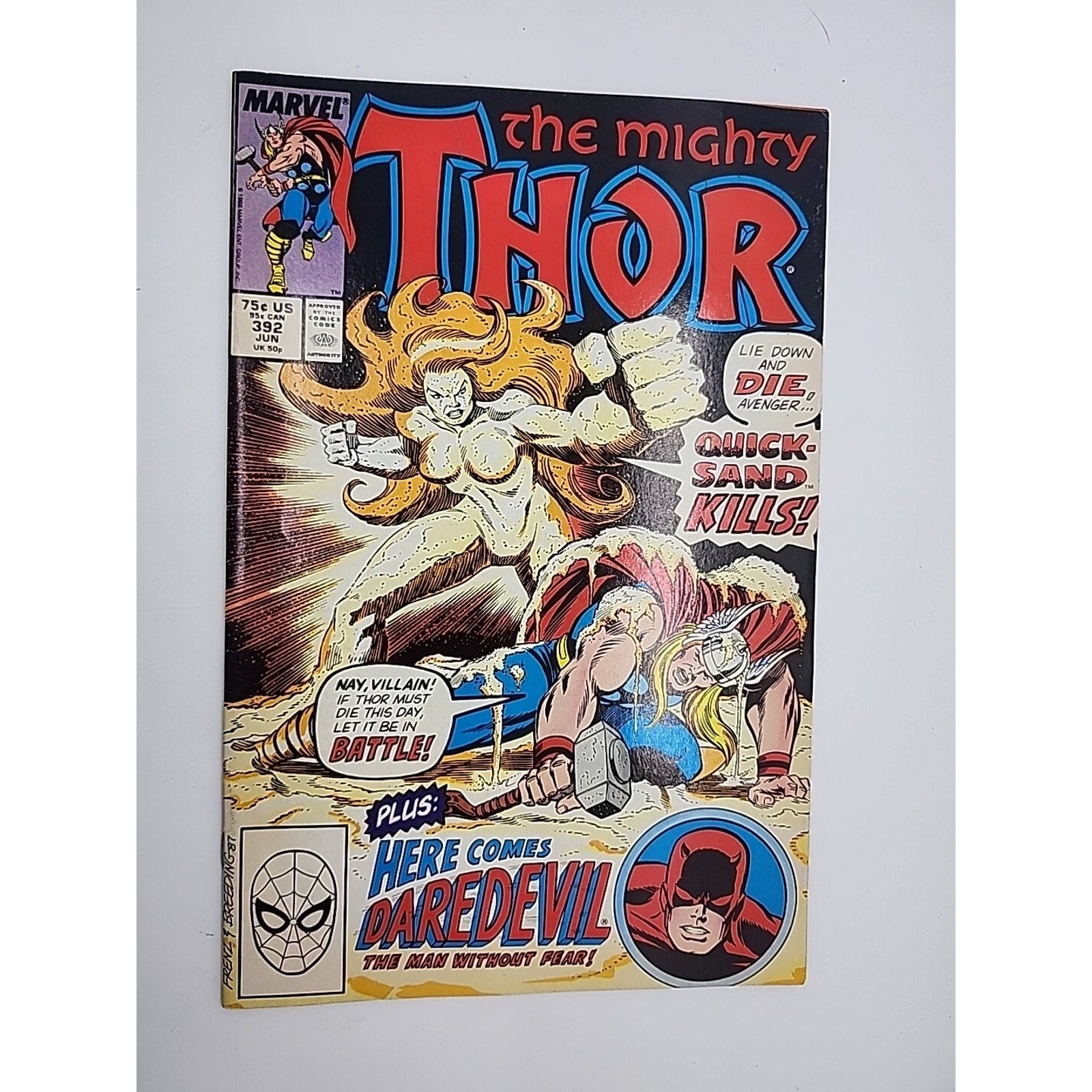 Mighty Thor #392 Direct Market Edition ~ 1988 Marvel Comics