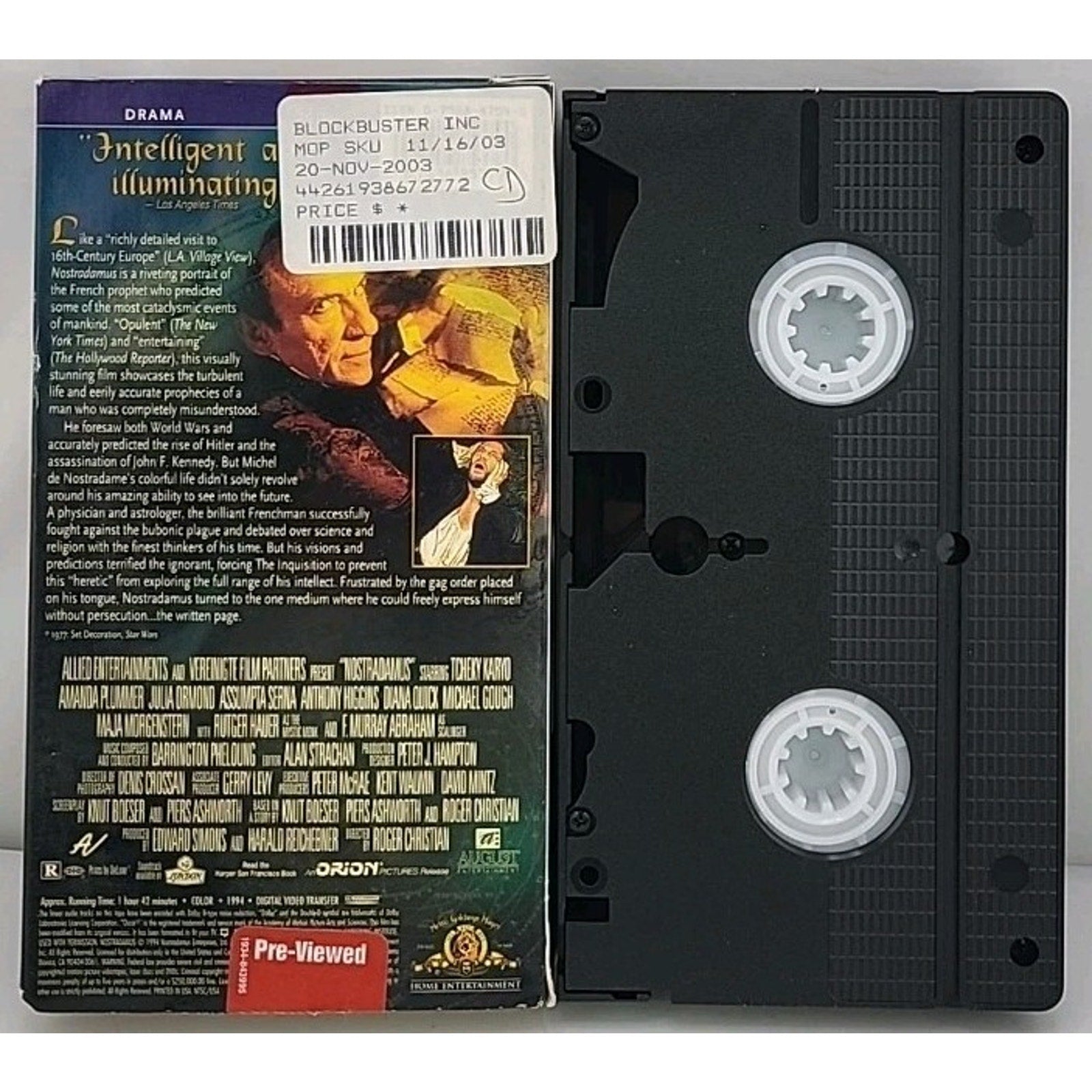 Nostradamus Contemporary Classic (VHS, 1995)