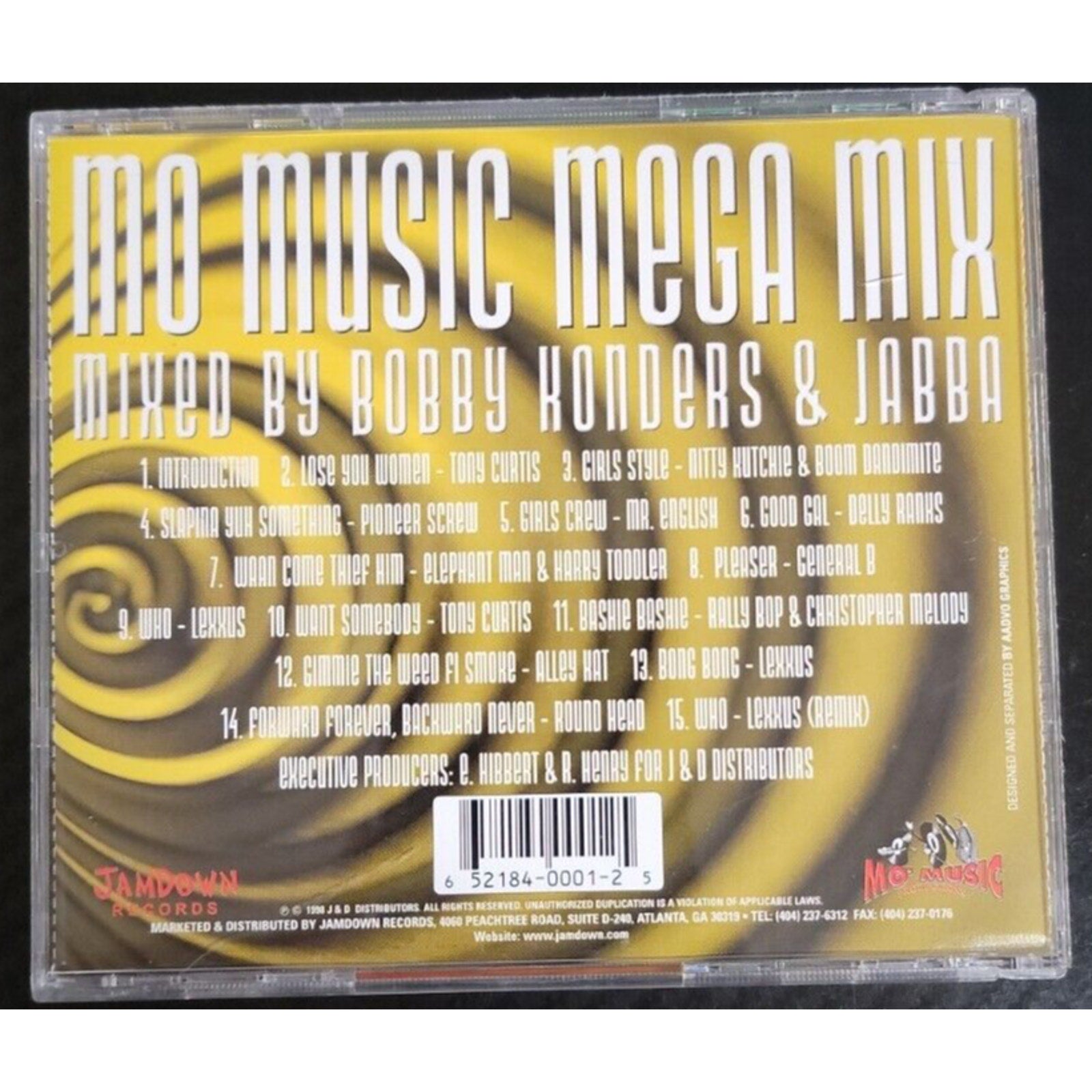 Mo Music Mega Mix by Bobby Konders & Jabba (CD, May-1998, Jamdown Records (USA))