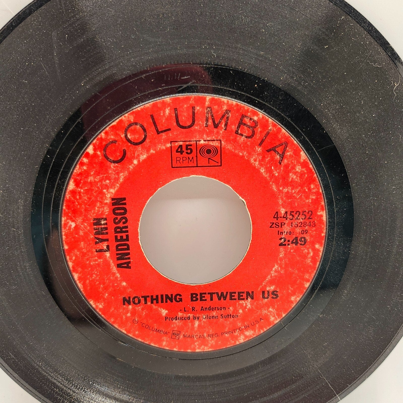 Rose Garden / Nothing Between Us by Lynn Anderson (Record) - 4-45252