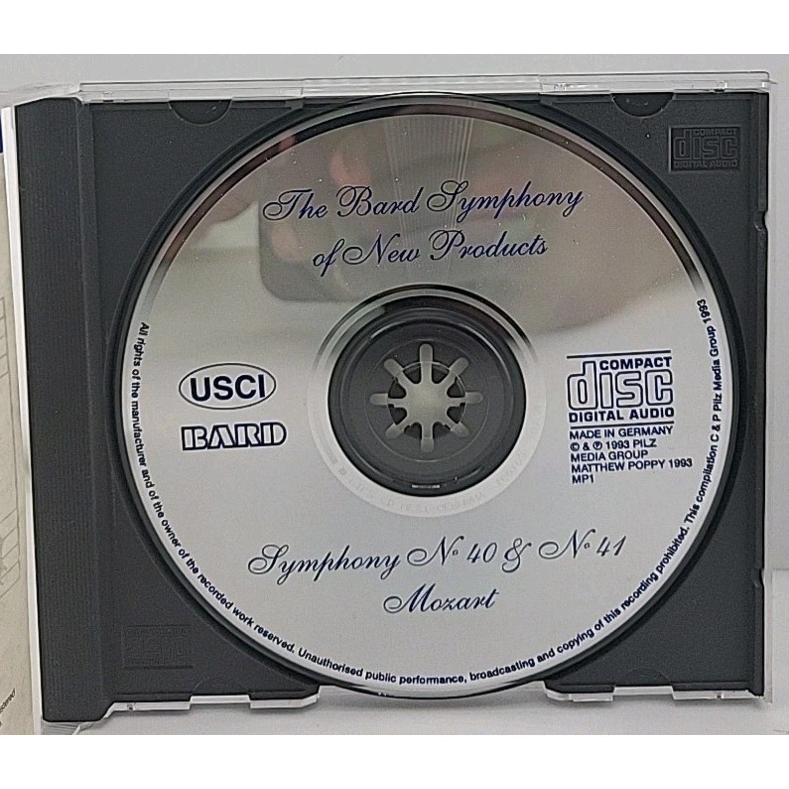 CD Wolfgang Amadeus Mozart - Symphonien Nr. 40 Und 41 * NO Cover ART*