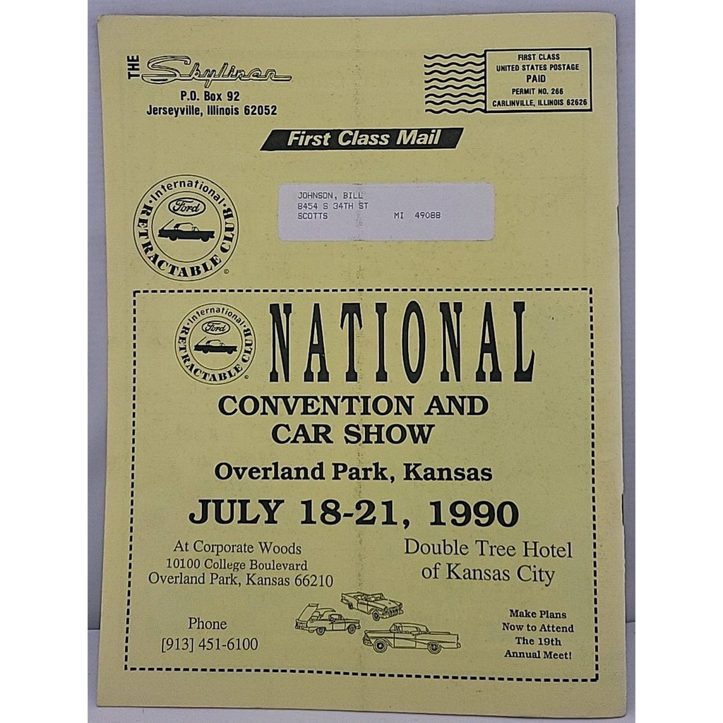 The Skyliner - International Retractable Club - January 1990 Number 112