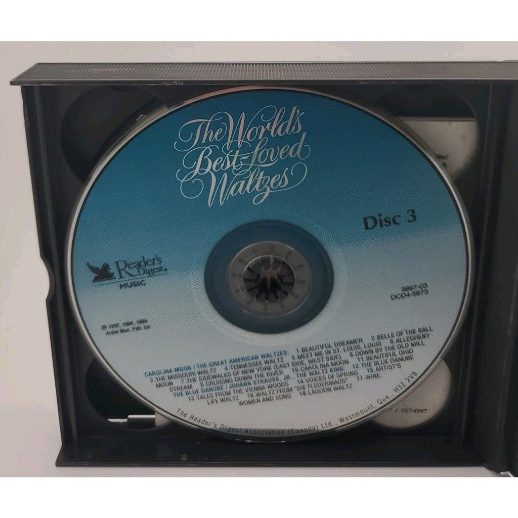 The World’s Best-Loved Waltzes Reader’s Digest (1996) Music CD 4-Disc Set
