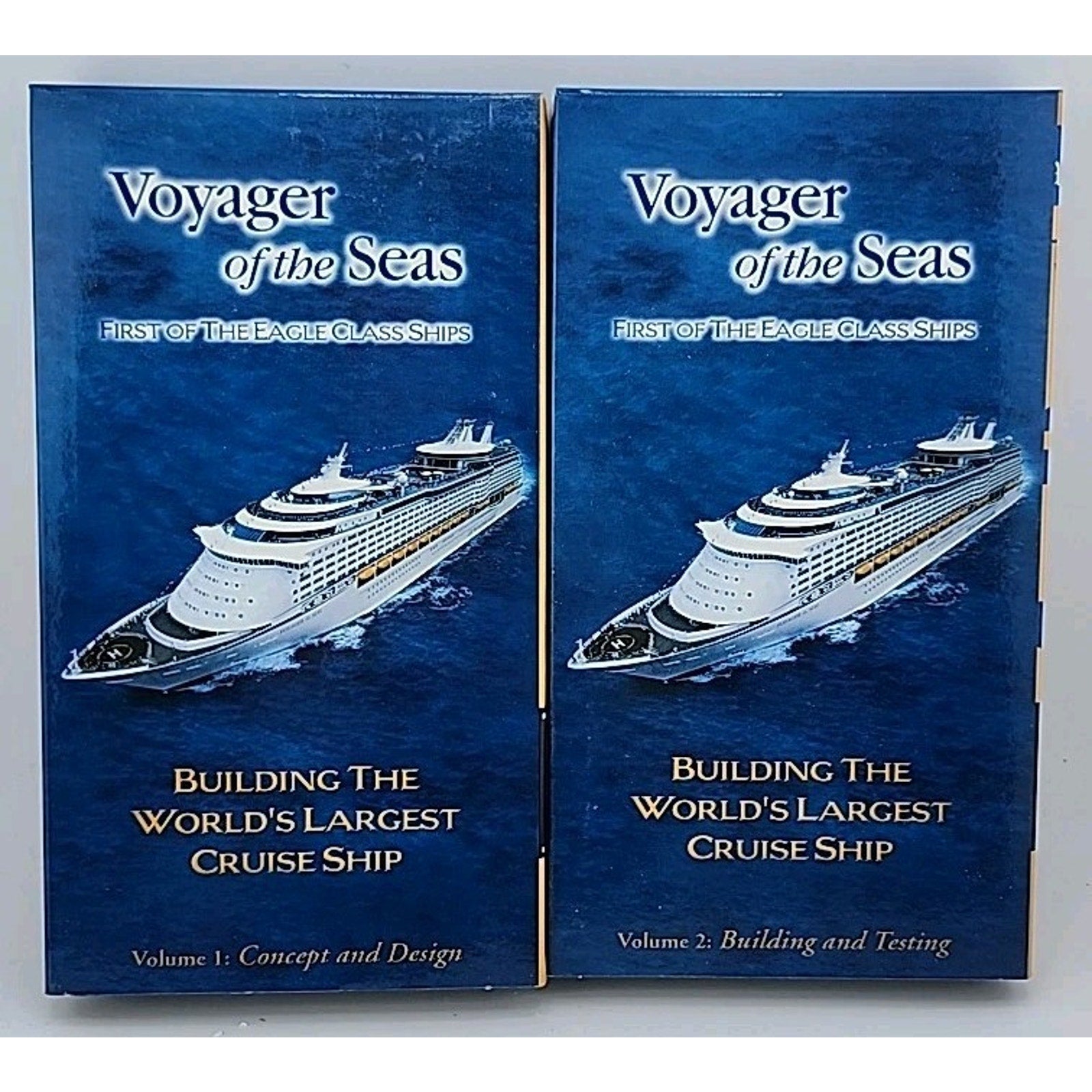 Royal Caribbean Voyager Building the World's Largest Cruise Ship VHS 3 Tape Set