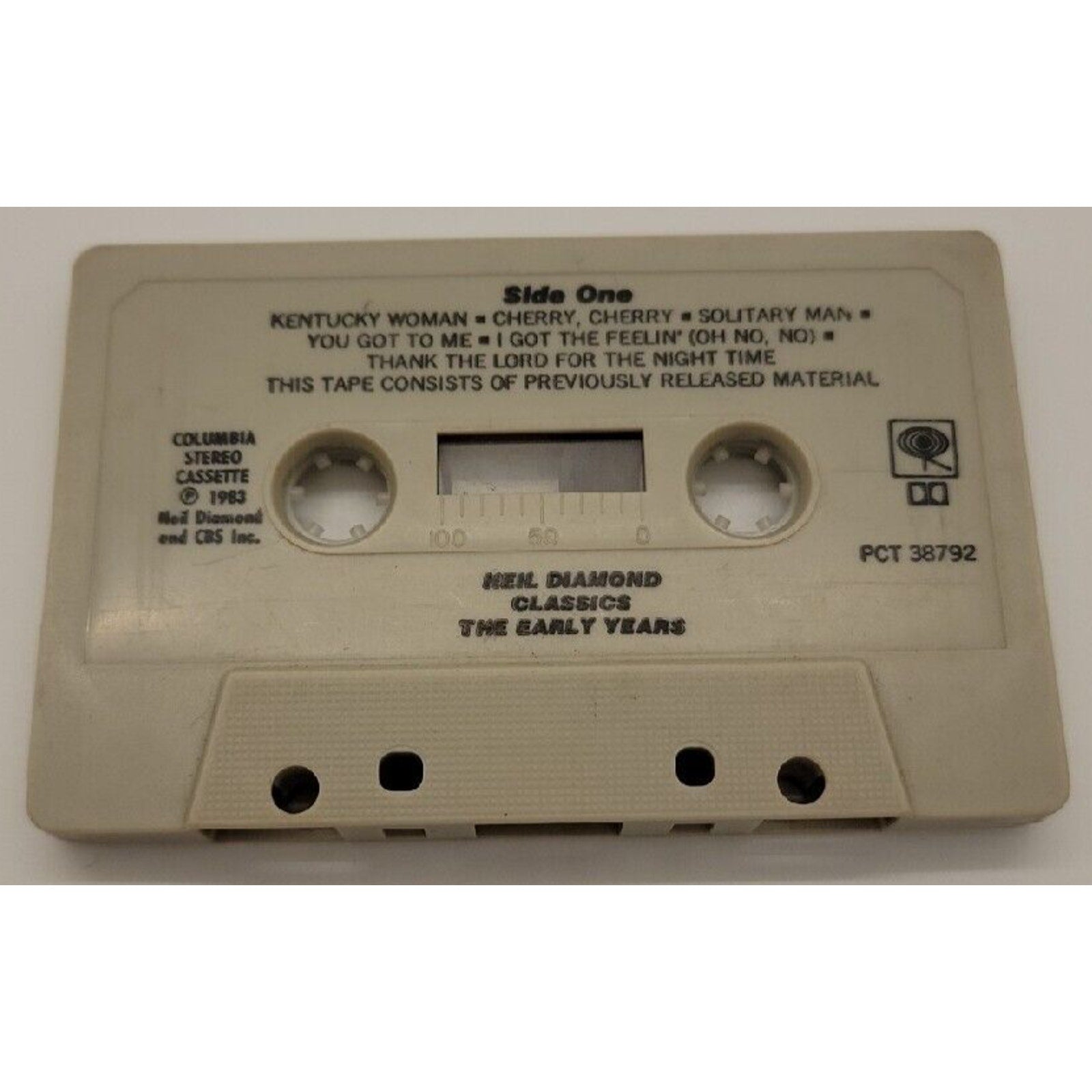 Neil Diamond Classics The Early Years (Cassette)