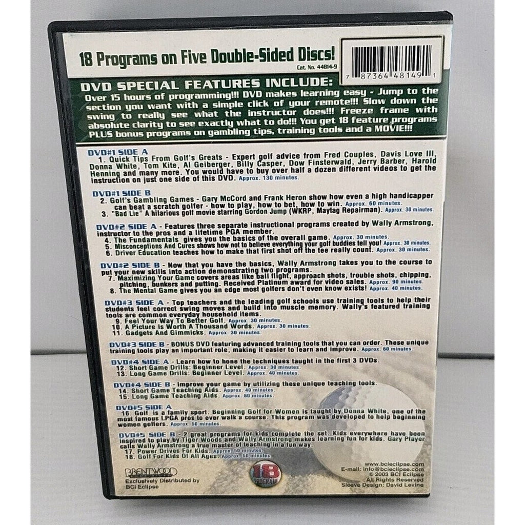 The Ultimate Golf Learning Experience (DVD, 2003, 5-Disc Set)