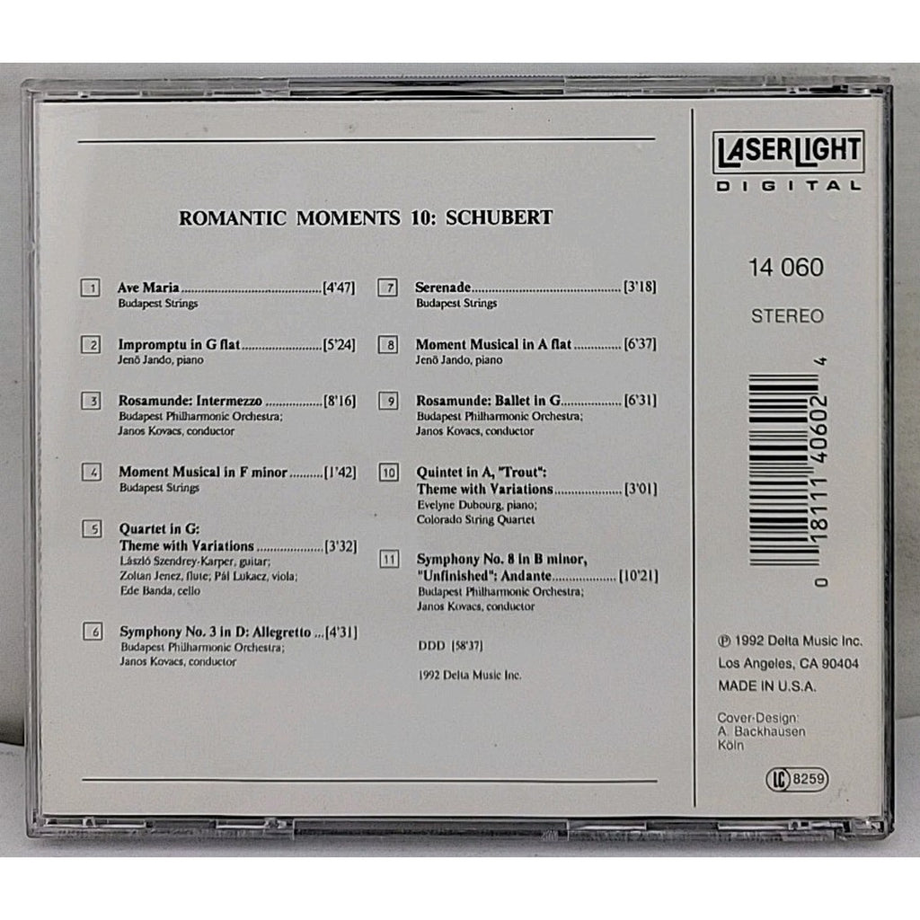 Vol. 10-Schubert by Schubert / Janso / Kovacs / Budapest Philharmonic (CD, 1993)