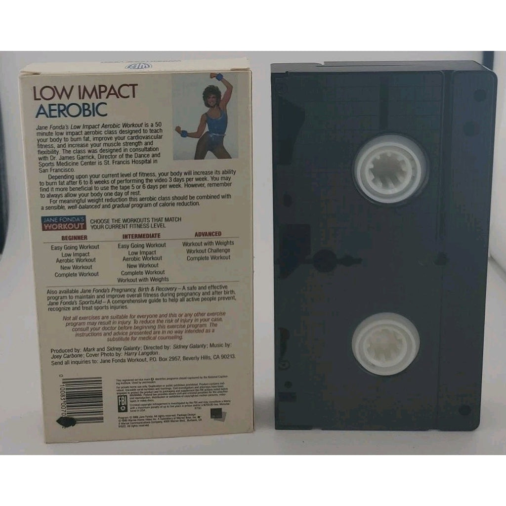 Jane Fonda's Low Impact Aerobic VHS