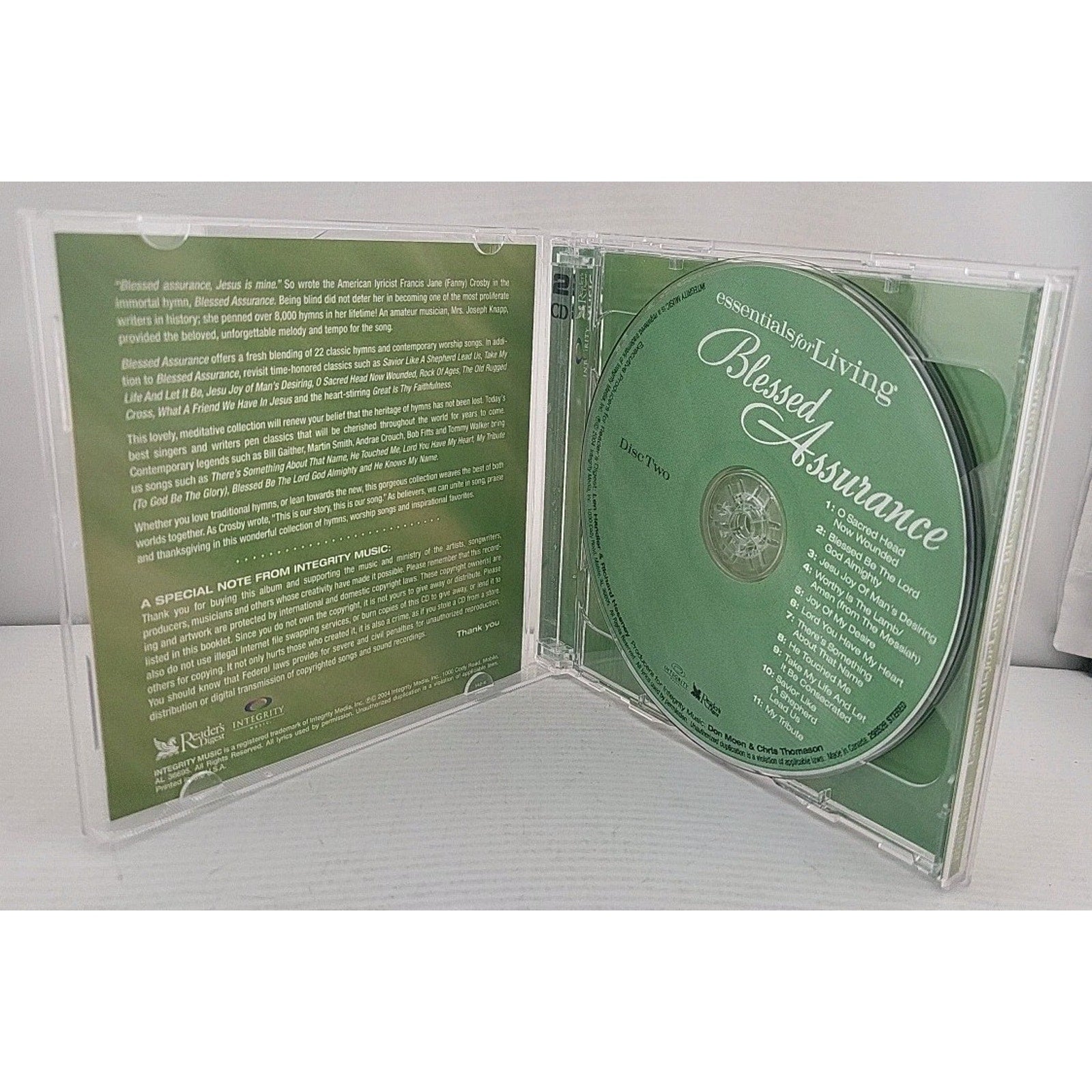 Various Artists – Blessed Assurance CD 2004 Christian Worship Hymns Integrity