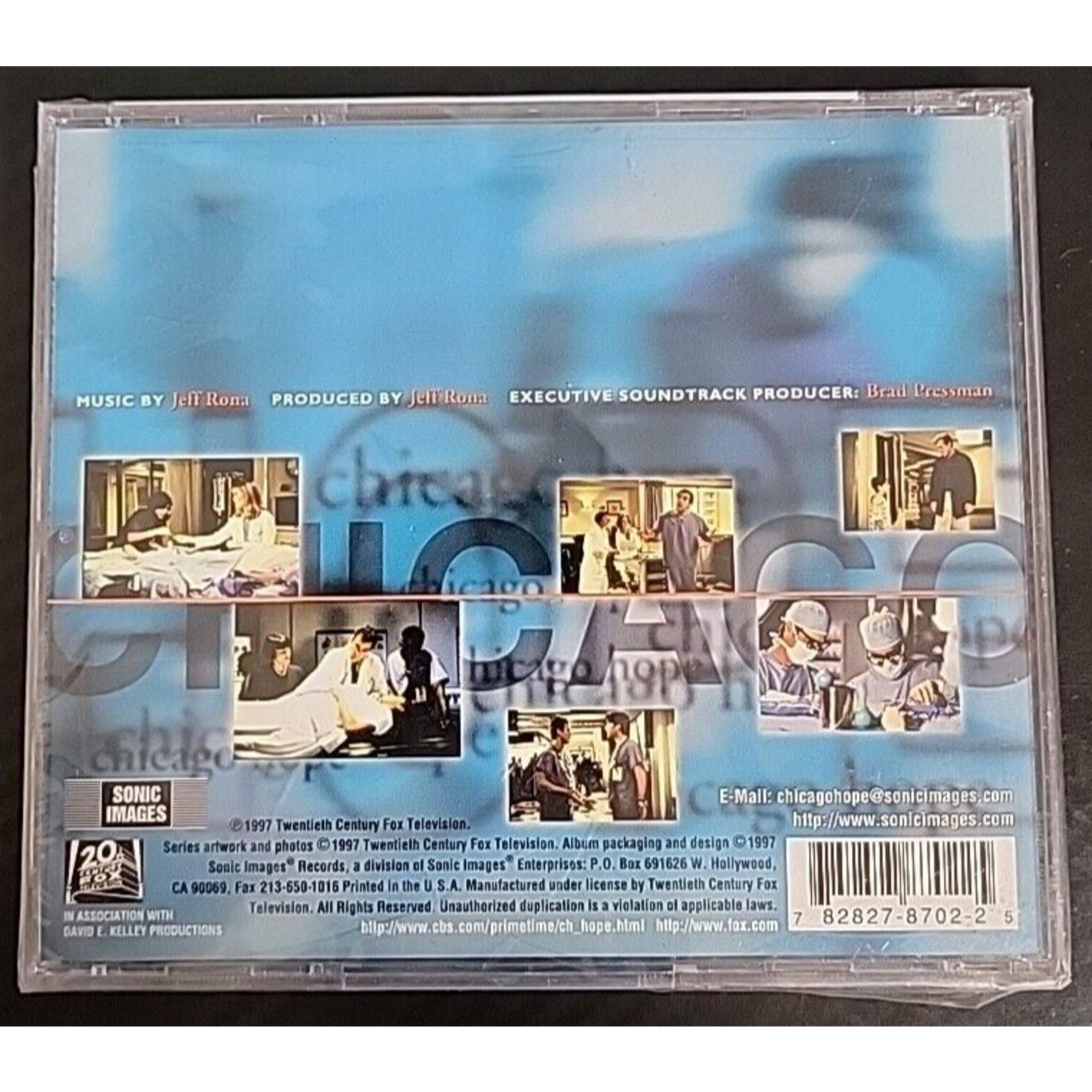 Chicago Hope by Jeff Rona (CD, Nov-1997, Sonic Images) *Brand New*