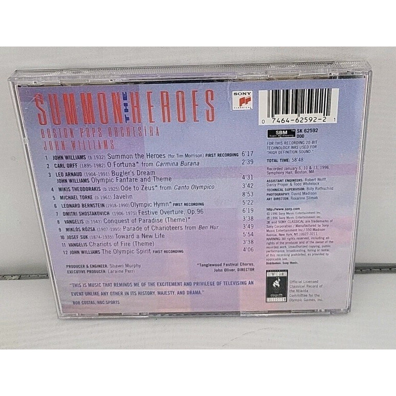 John Williams: Summon the Heroes by John Williams (Film Composer) (CD, Apr-1996,