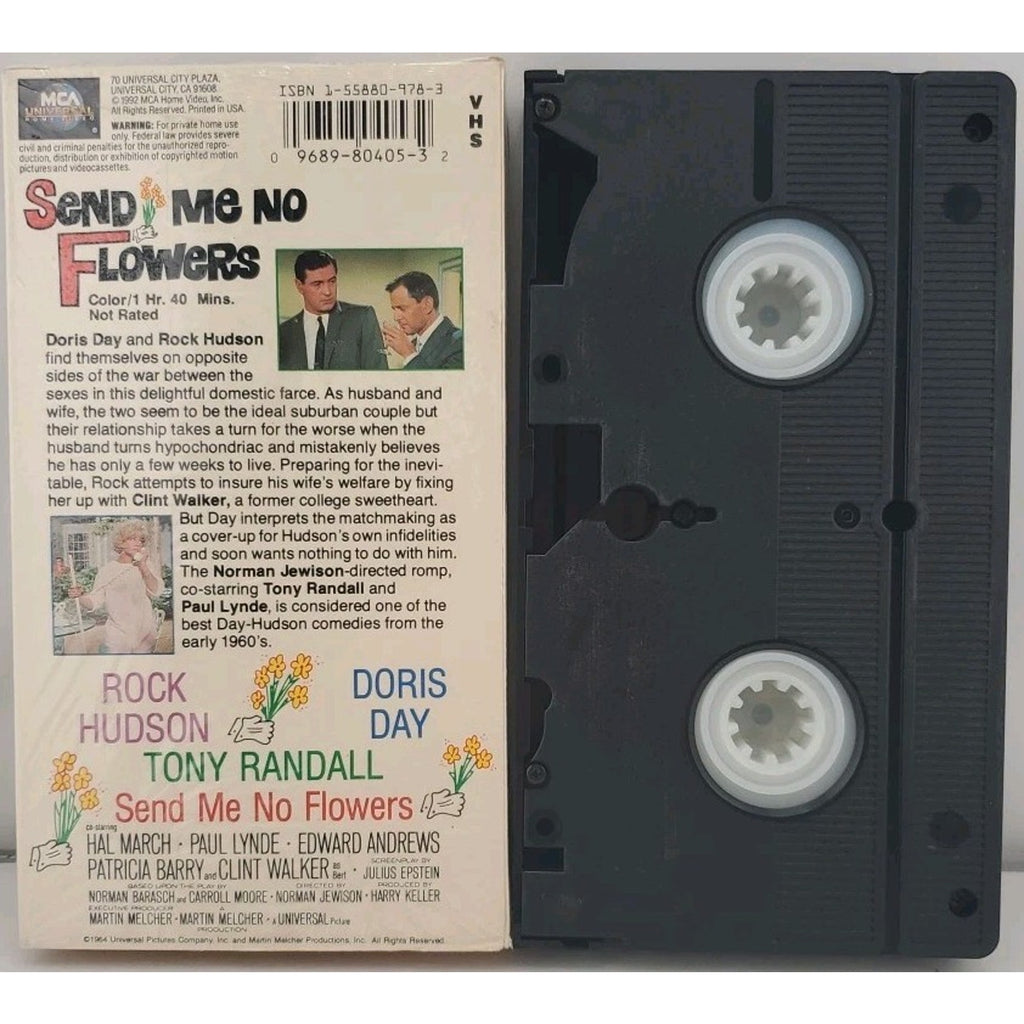 Send Me No Flowers 1964 Film (VHS, 1992)