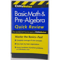 CliffsNotes Basic Math and Pre-Algebra Quick Review by Jerry Bobrow (2011, Trade