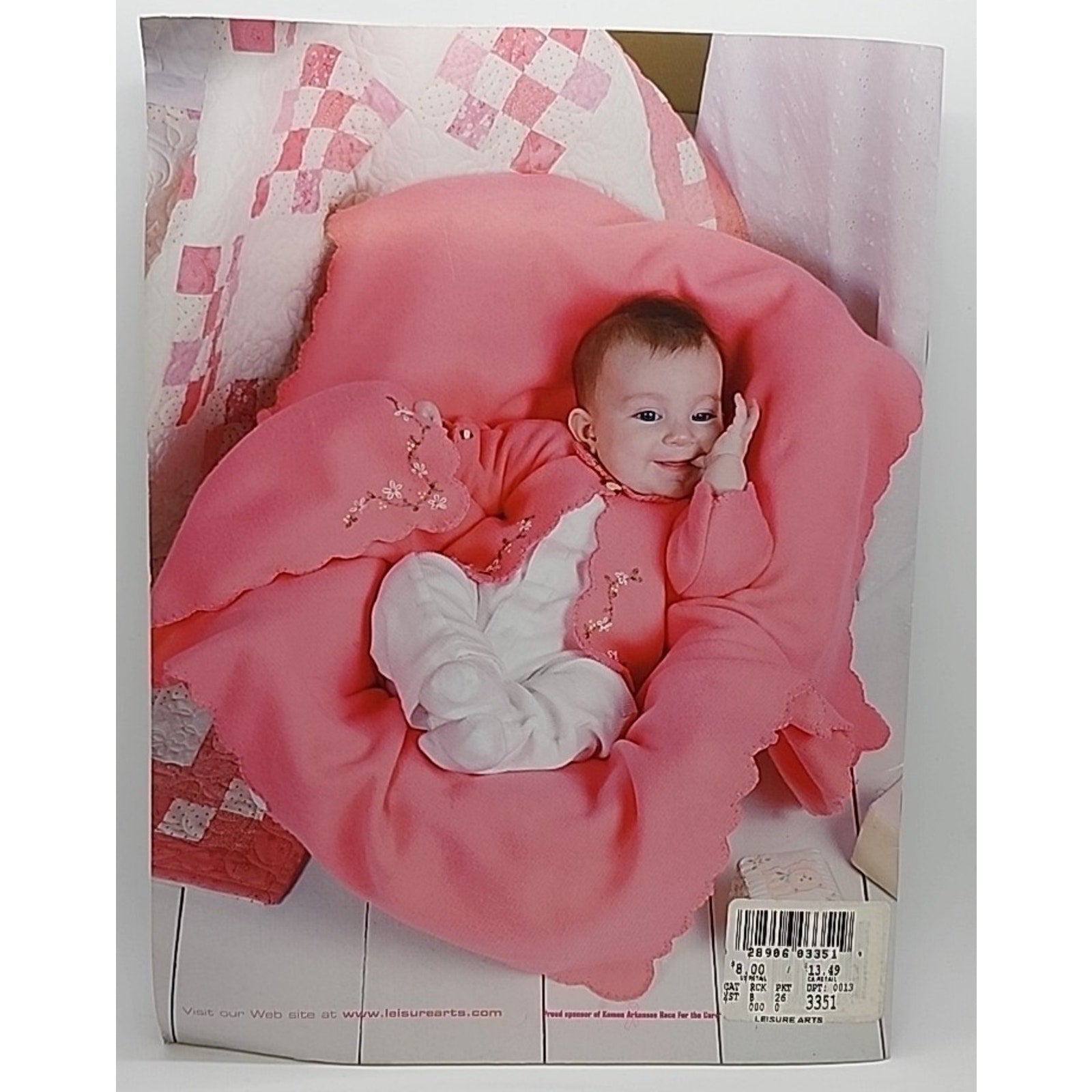 Leisure Arts Cuddly Fleecewear & Quilts for Baby Pattern Booklet