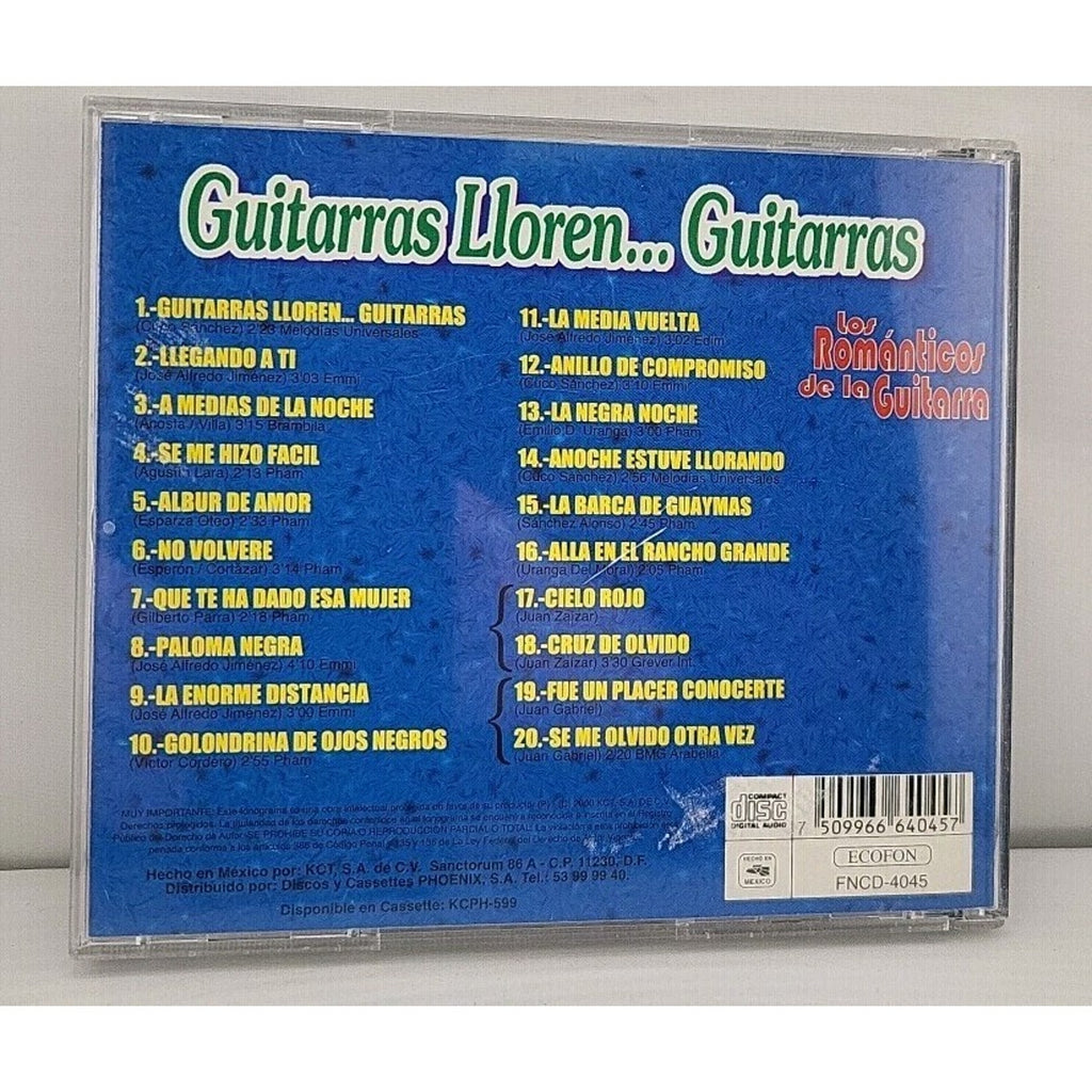 Guitarras Lloren... Guitarras " Los Romanticos De La Guitarra" CD
