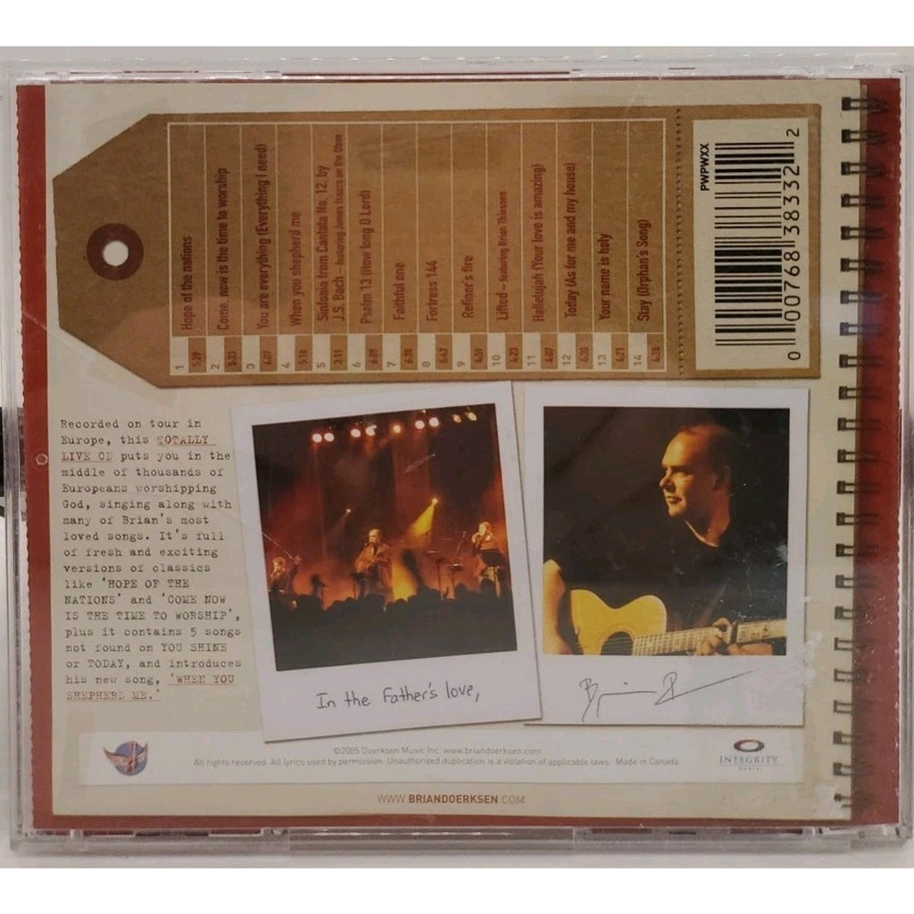 Live In Europe by Brian Doerksen (CD, Dec-2005)