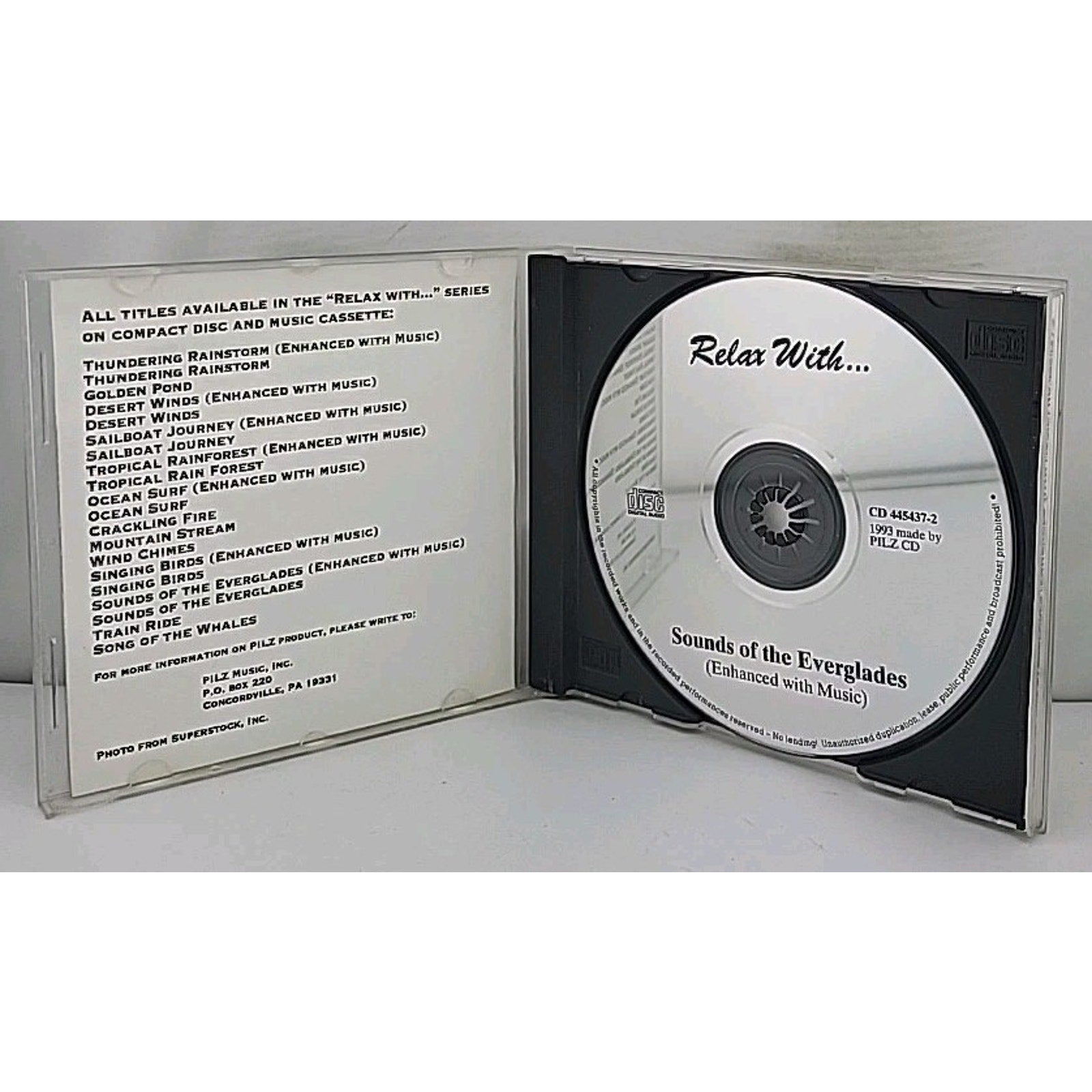 Relax with Sounds of the Everglades Enhanced with Music Audio CD