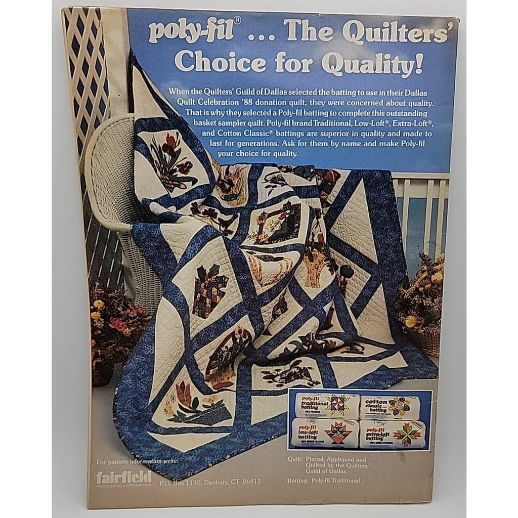 Quilt World Magazine Jan 1989 Rolling Star Christmas Rose Knights & Crosses Doll