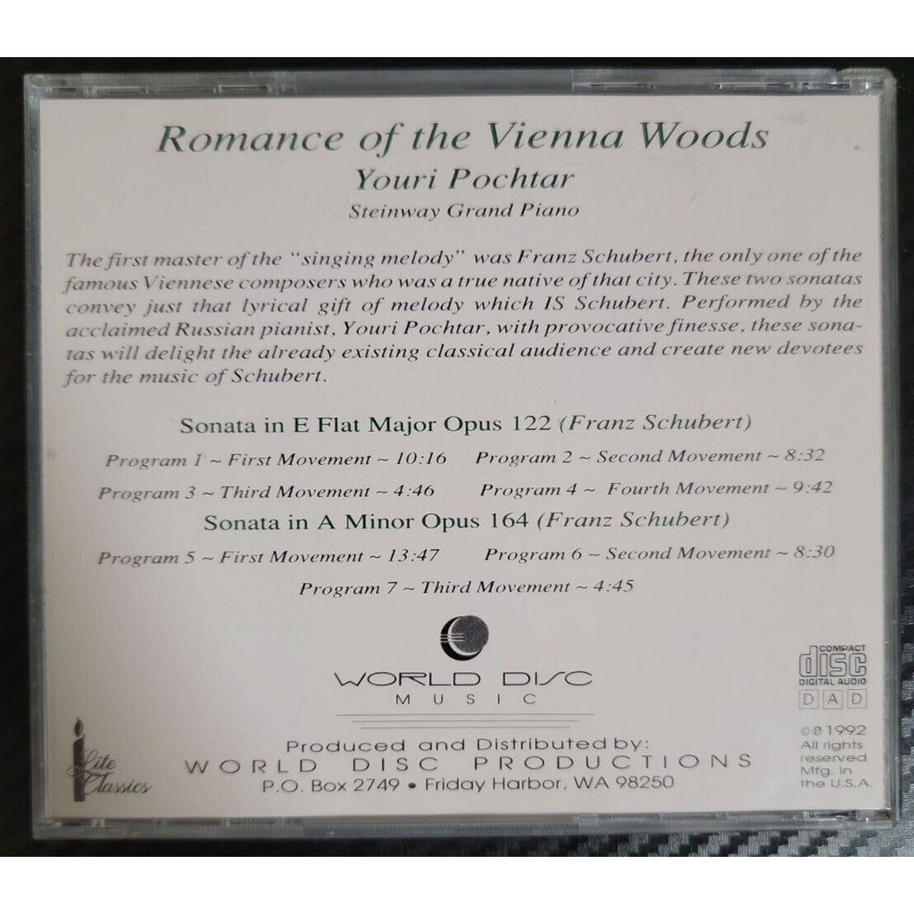 Romance Of The Vienna Woods by Youri Pochtar (CD)