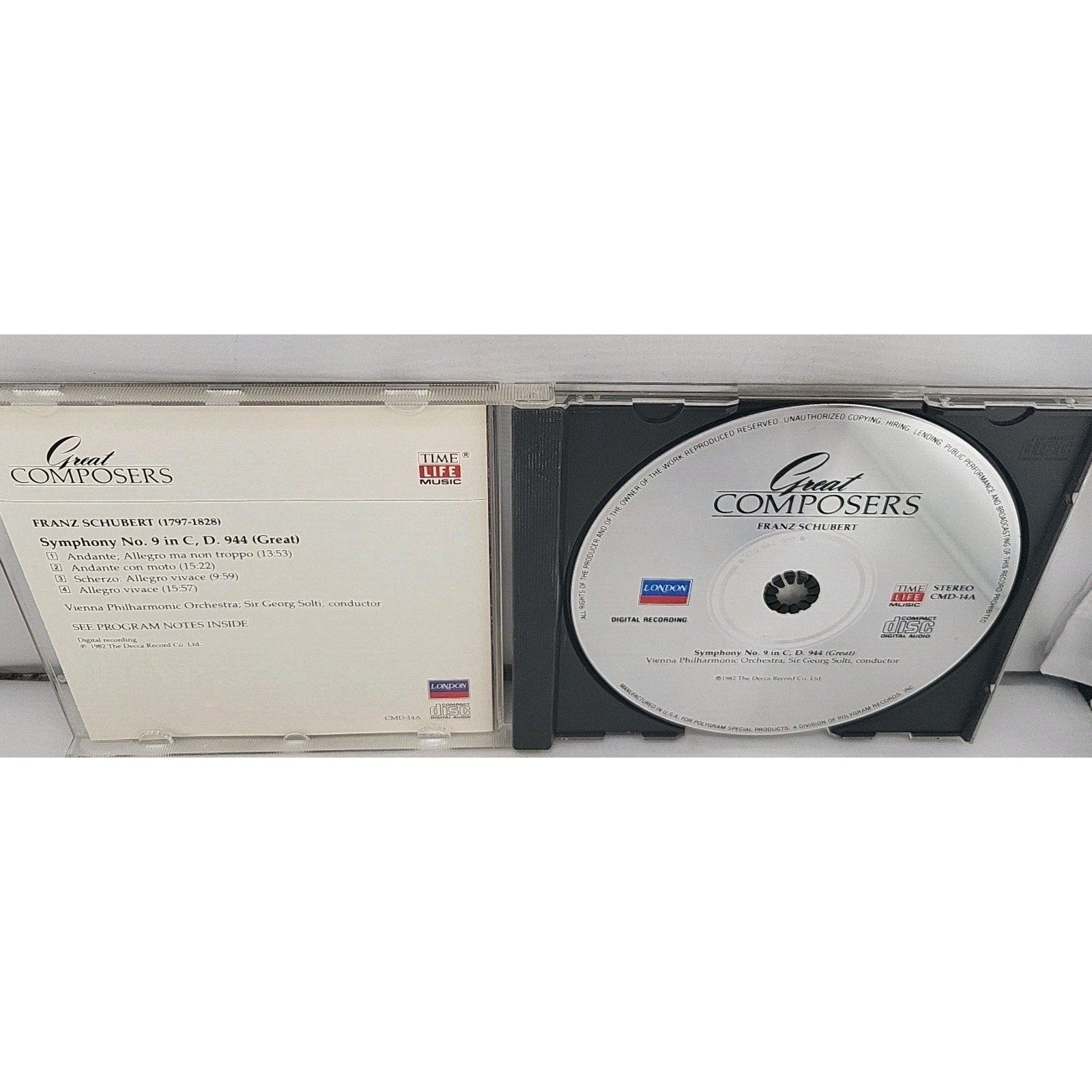 Schubert - Great Composers CD