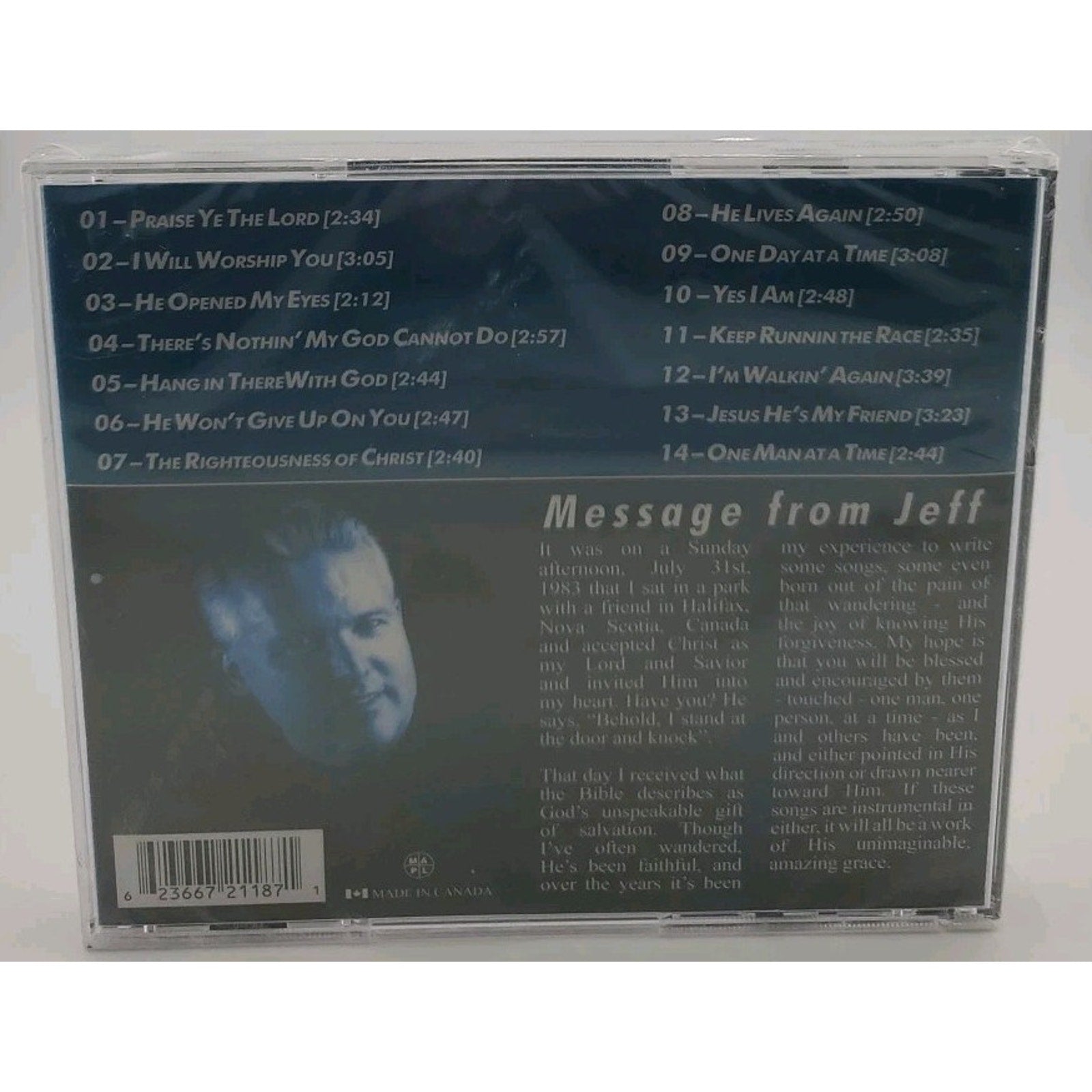 Jeff Irwin One Man @ A Time (CD) *Brand New*