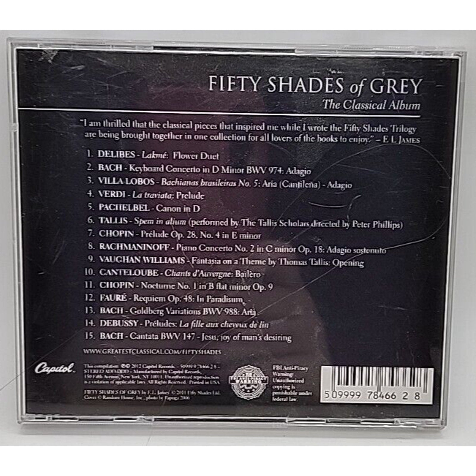 Fifty Shades of Grey: the Classical Album by Various (CD, 2012)