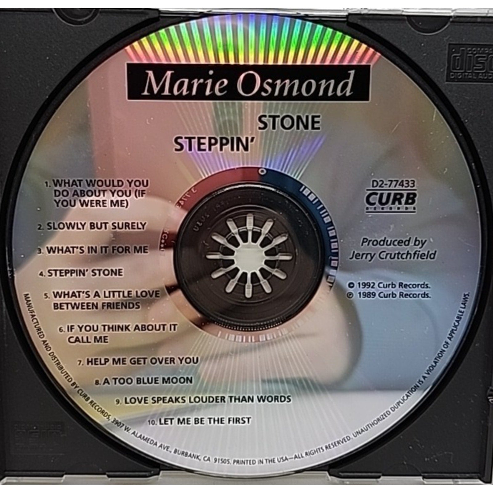 Steppin Stone by Osmond, Marie (CD, 1989)