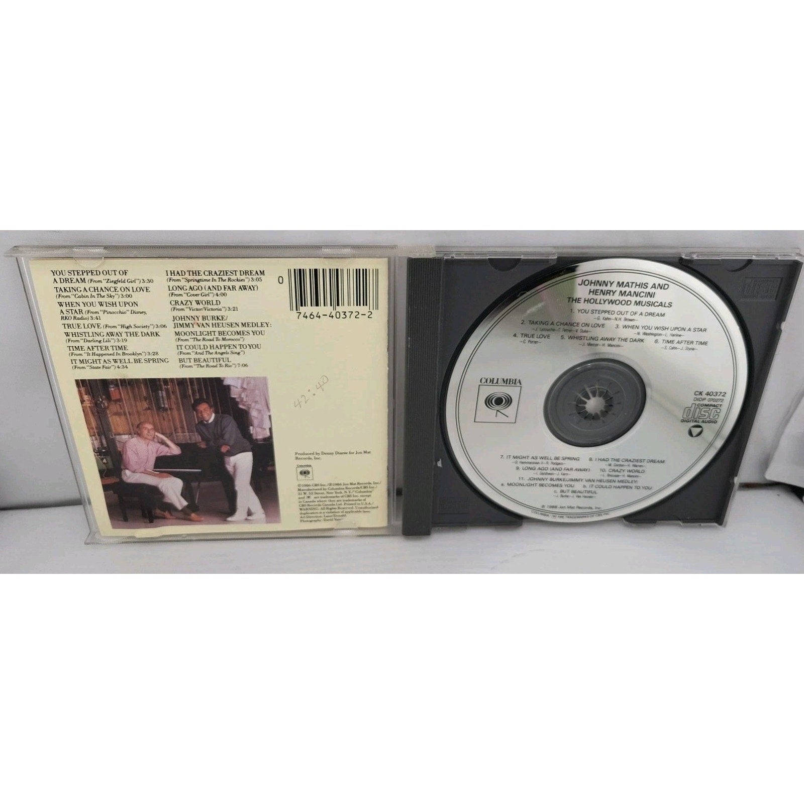 Hollywood Musicals by Mathis, Johnny / Mancini, Henry (CD, 1990)