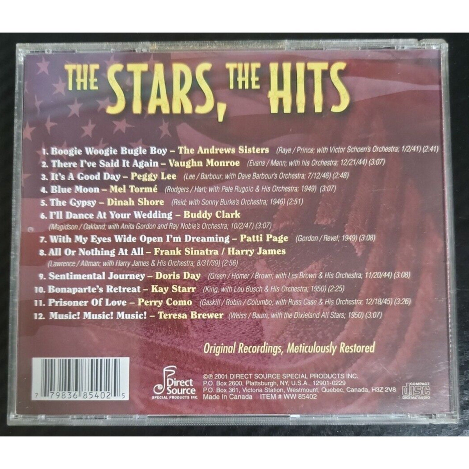 Various - The Stars the Hits CD 2001