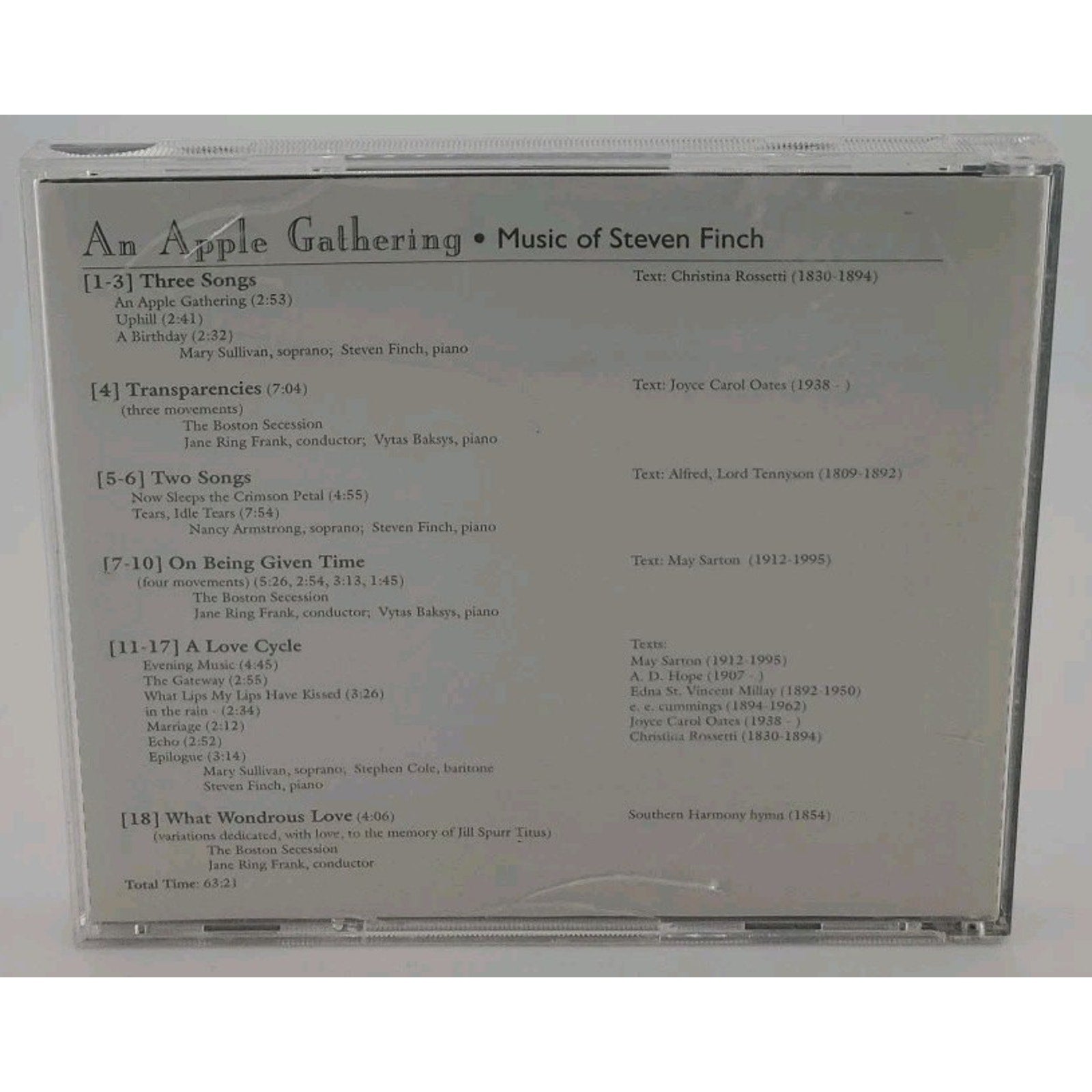 An Apple Gathering Music Of Steve Finch CD