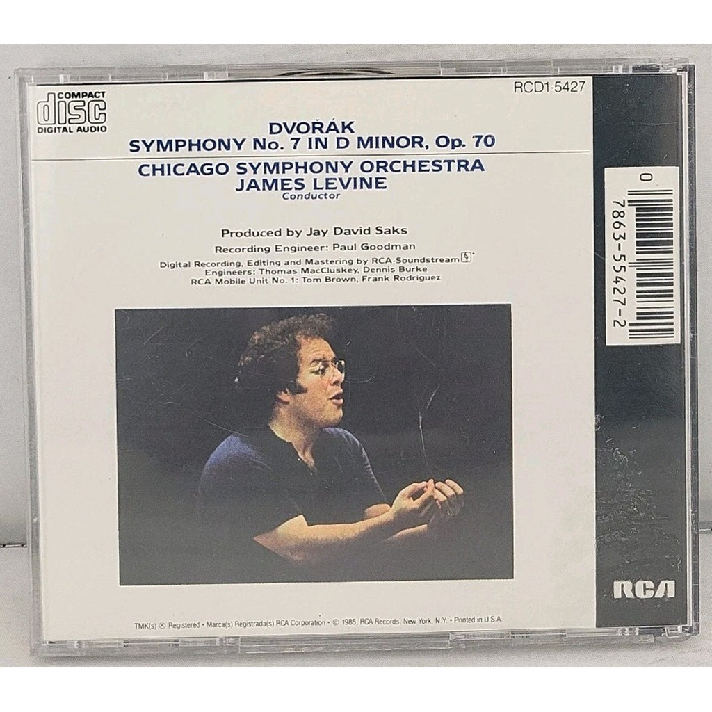 Dvorak Symphony #7 James Levine CD 1985, RCA Japan CD
