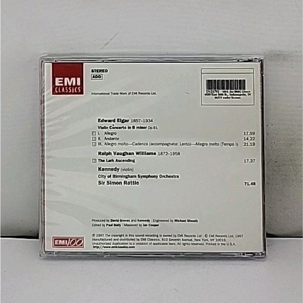 Edward Elgar: Violin Concerto/Ralph Vaughan Williams: Lark Ascending - CD *NEW*