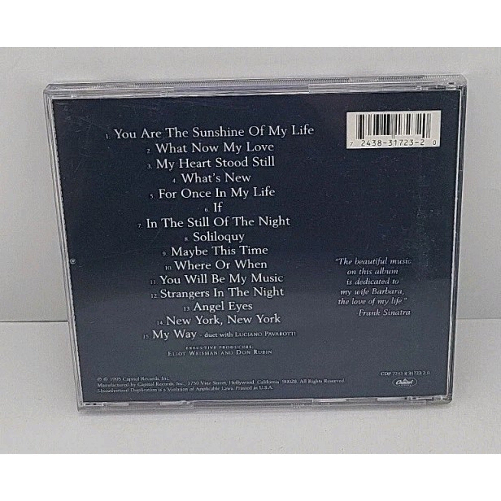 Sinatra 80th-Live by Frank Sinatra (CD, 1995)