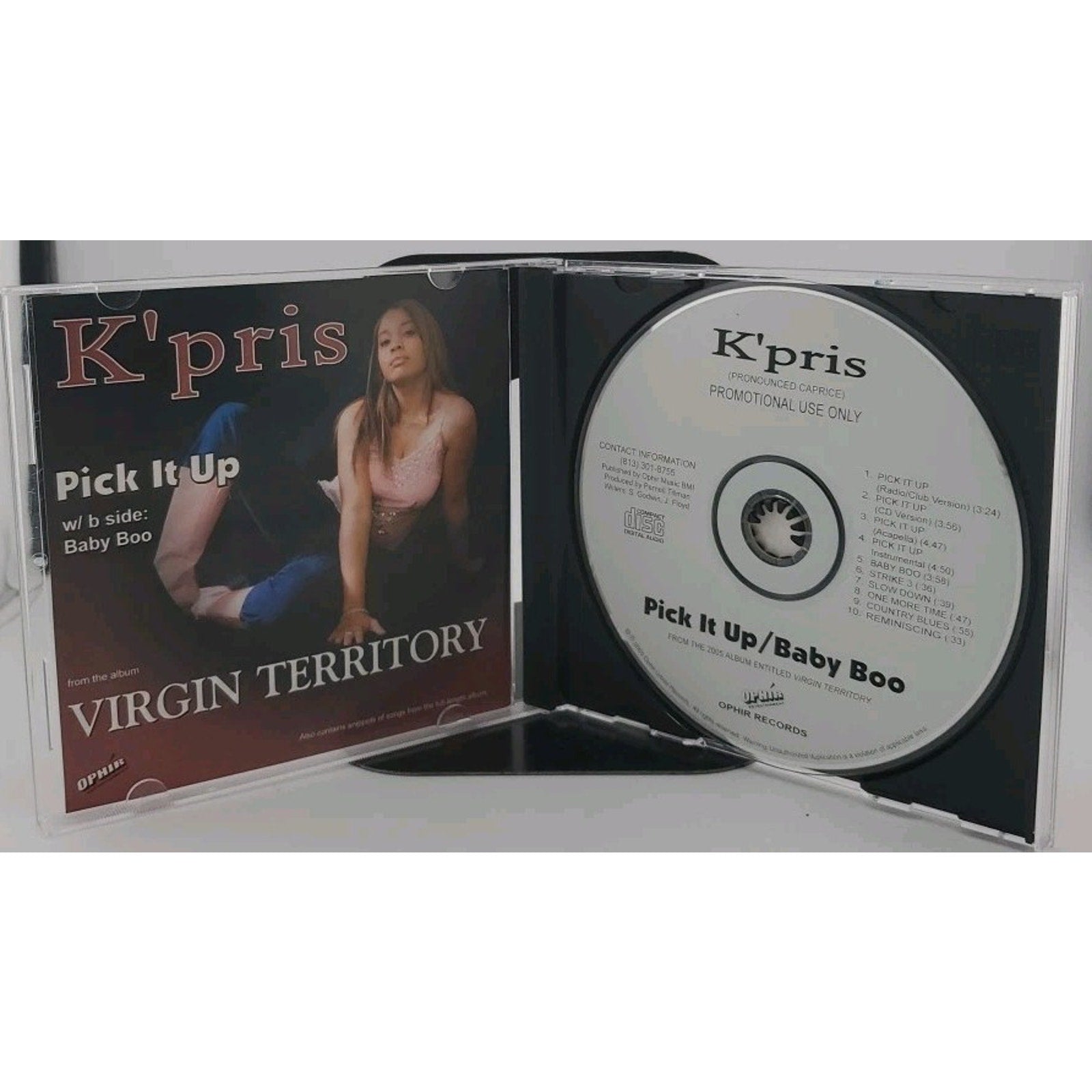 Pick It Up by K'Pris - CD (2005 Ophir Urban Records 10 Track EP Baby Boo