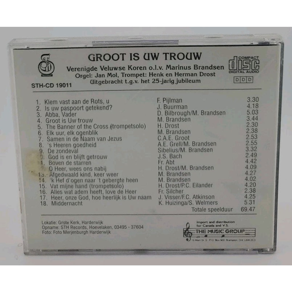 Groot Is Uw Trouw (CD)