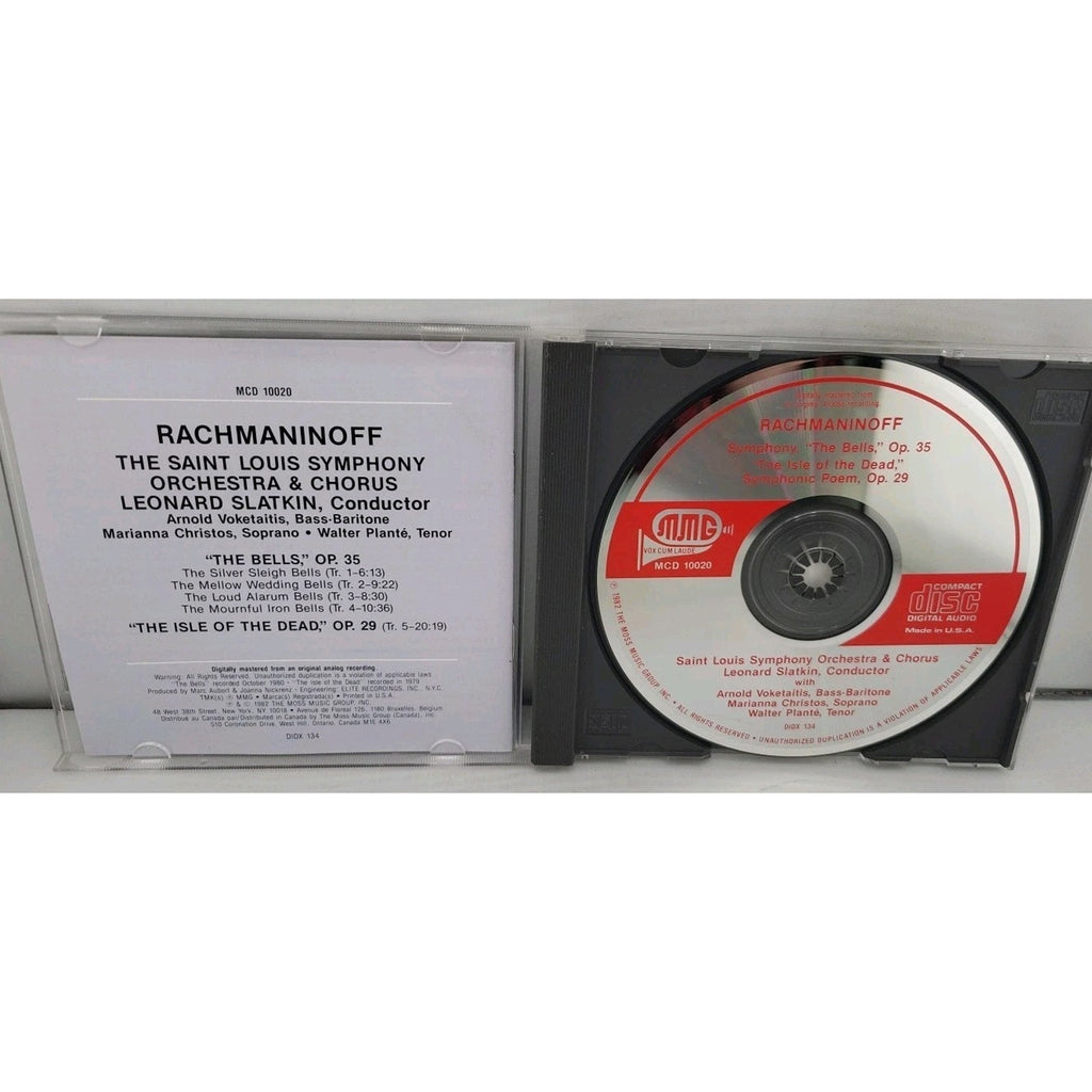 CD Leonard Slatkin, Saint Louis Symph. - Rachmaninoff The Bells Isle of the Dead
